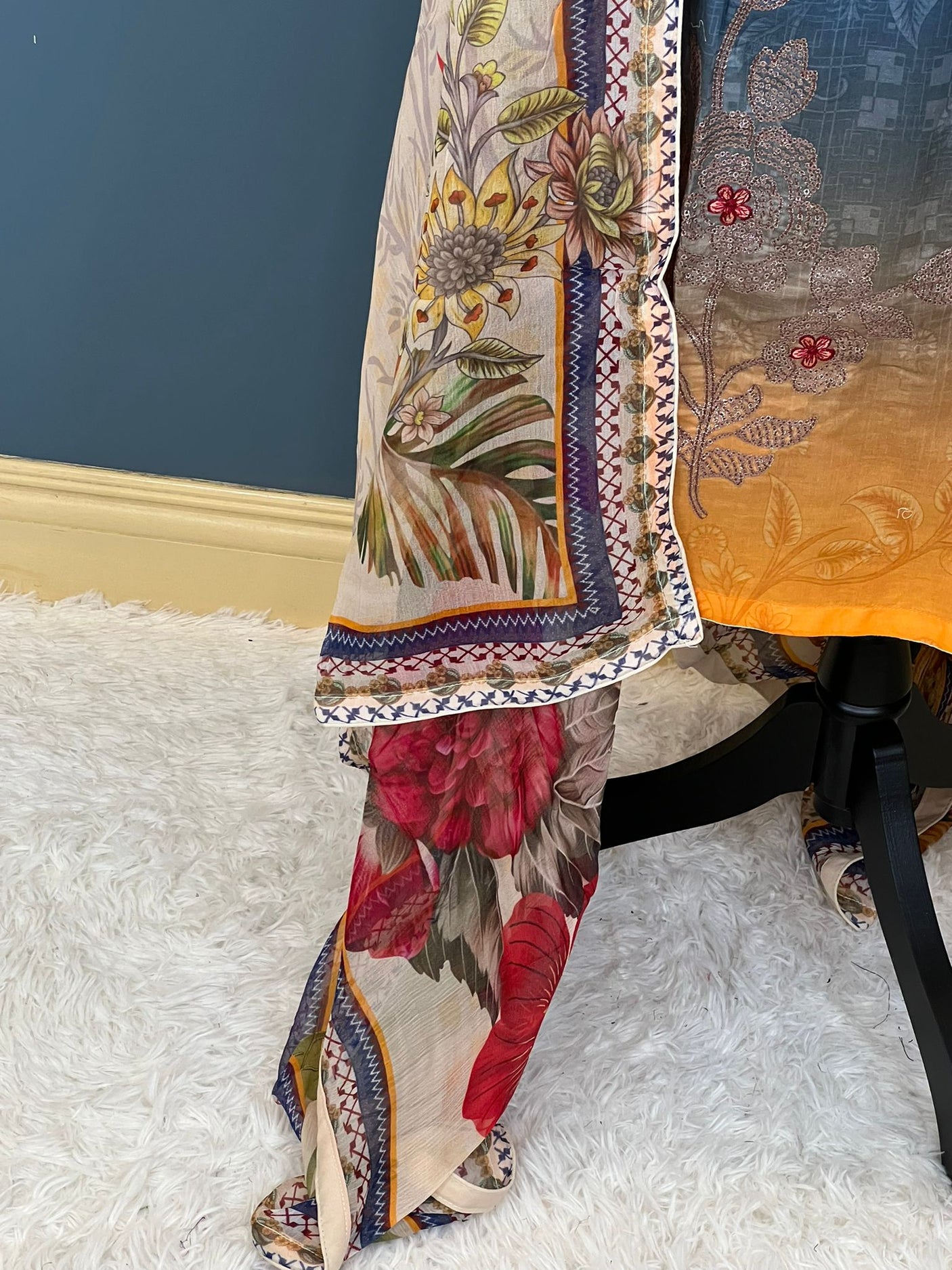 Pakistani Stitched Embroidered lawn Salwar kameez ready to ship