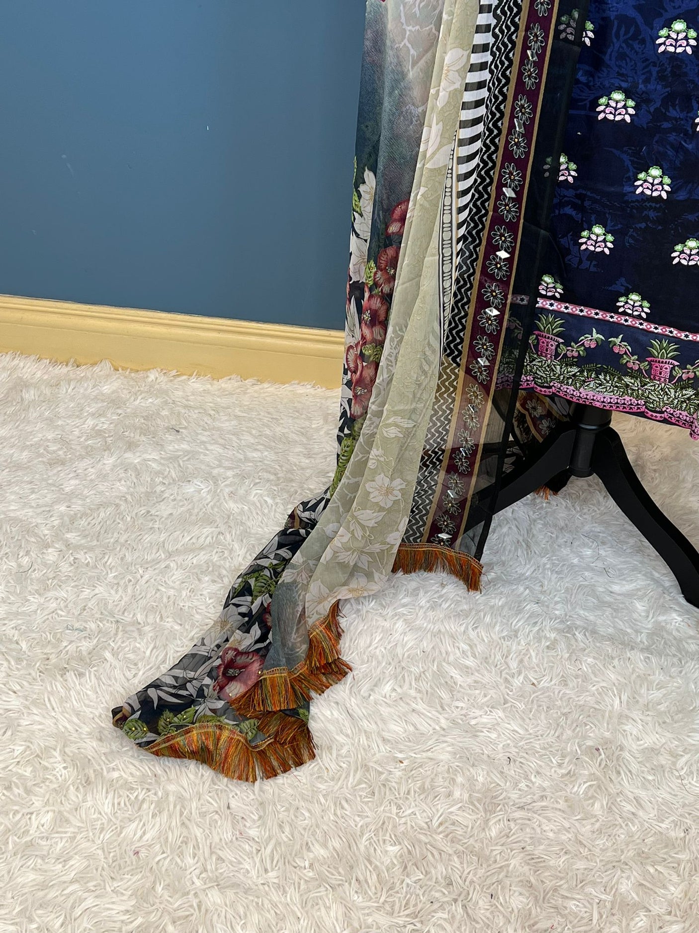 Pakistani Stitched Embroidered lawn Salwar kameez ready to ship