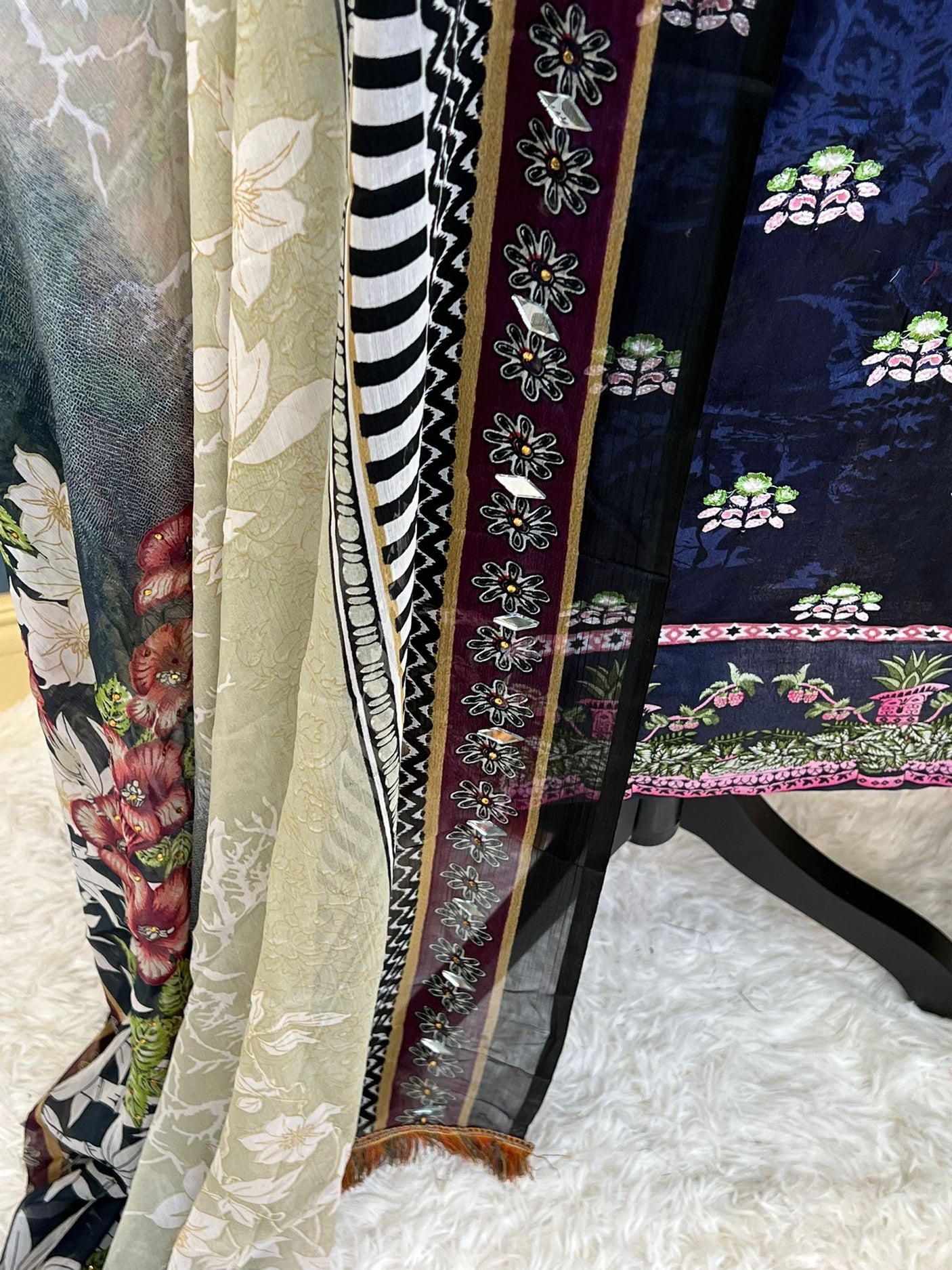 Pakistani Stitched Embroidered lawn Salwar kameez ready to ship