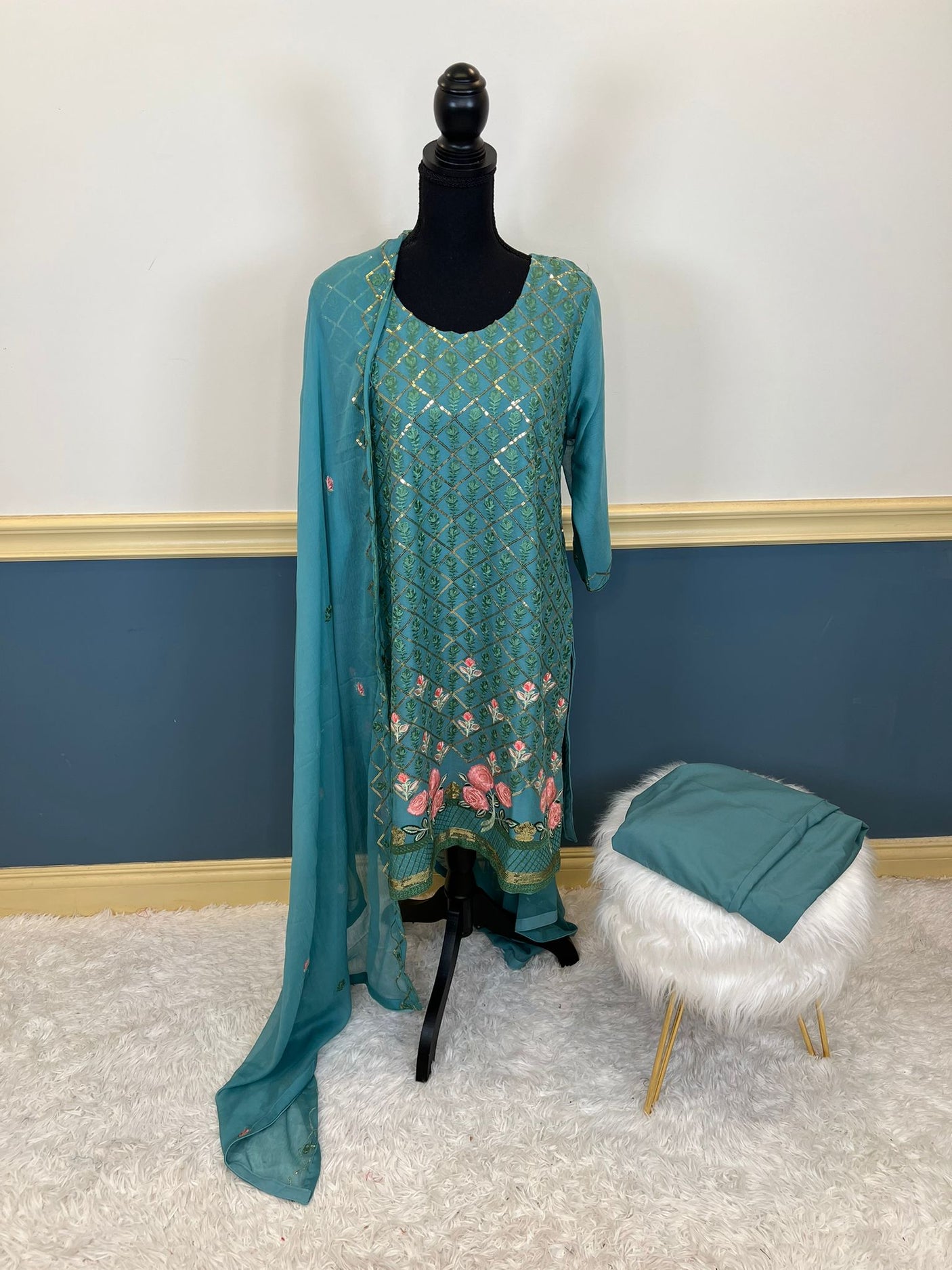 Pakistani Embroidered Party wear Ready To Ship