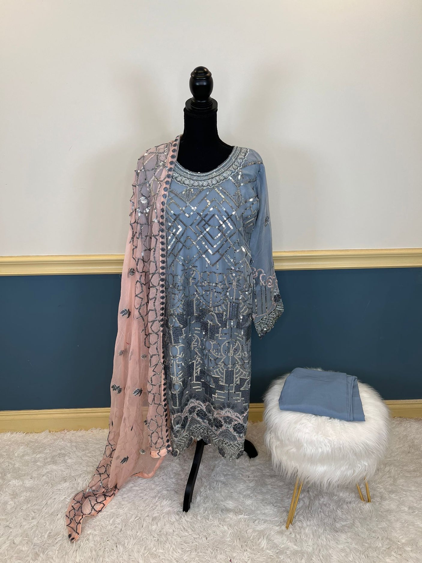 Pakistani Embroidered Party wear Ready To Ship