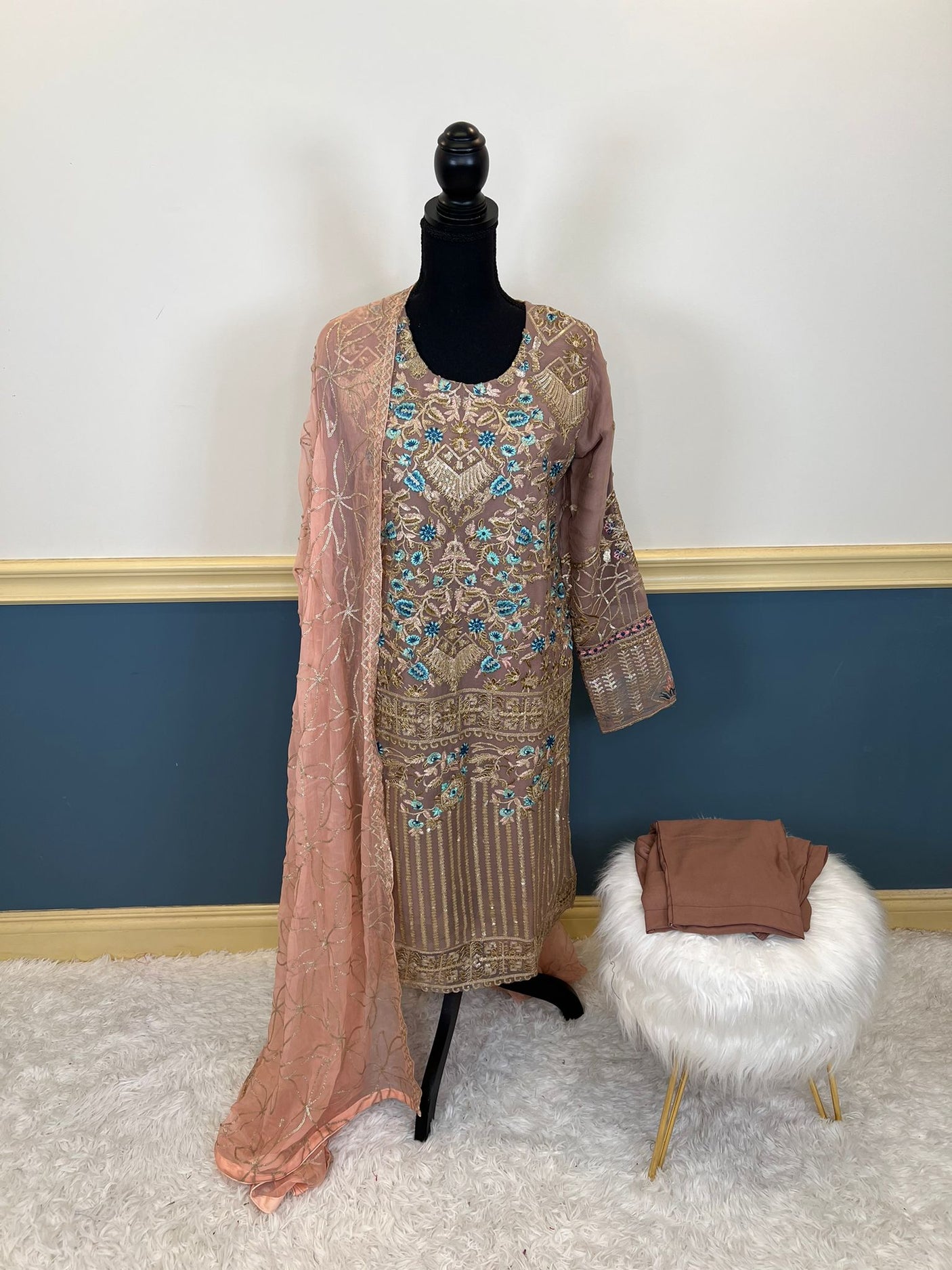 Pakistani Embroidered Party wear Ready To Ship