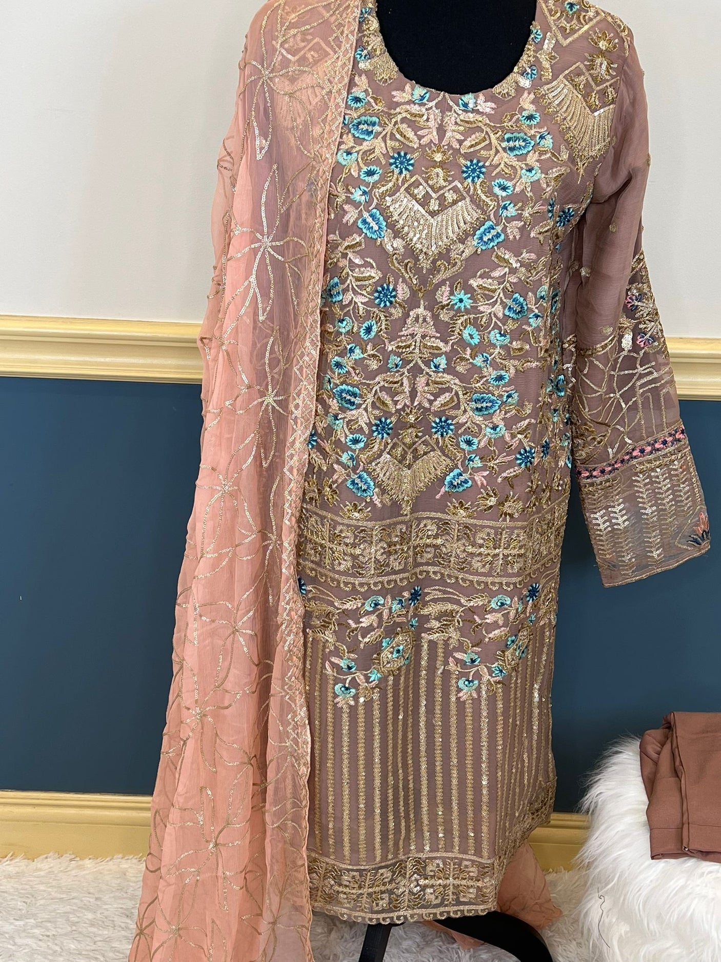 Pakistani Embroidered Party wear Ready To Ship
