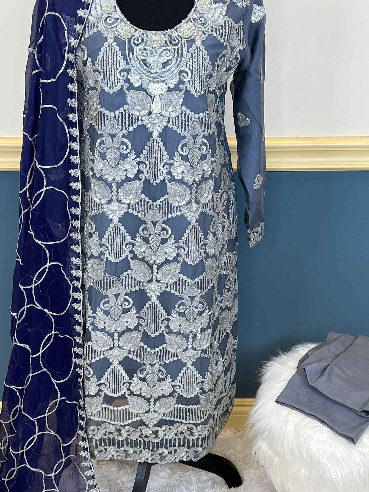 Pakistani Embroidered Party wear Ready To Ship