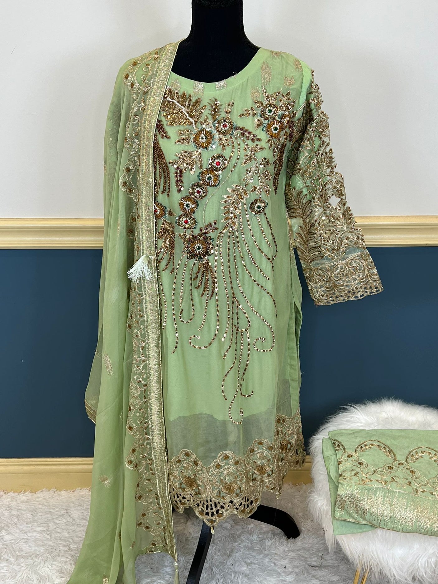 Pakistani Embroidered Party wear Ready To Ship