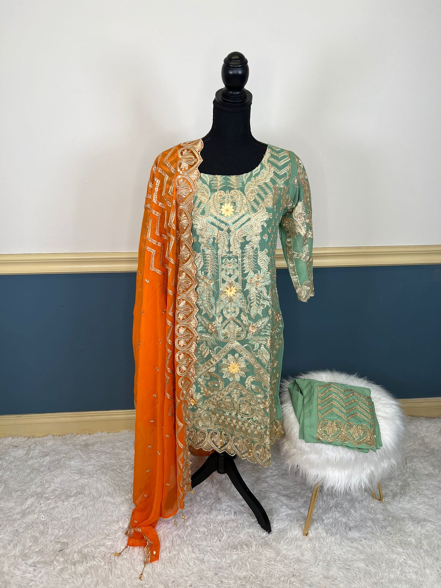 Pakistani Embroidered Party wear Ready To Ship
