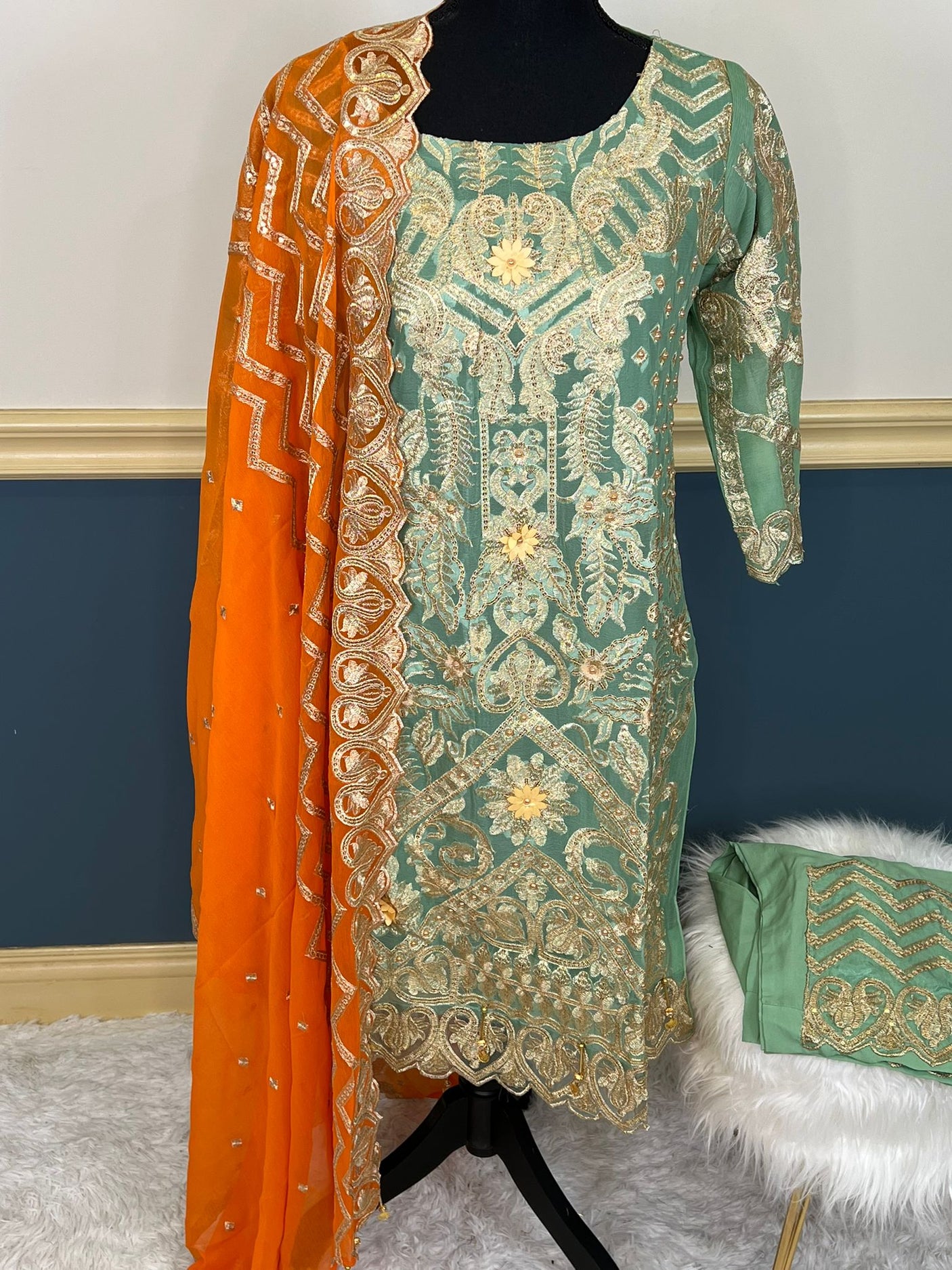 Pakistani Embroidered Party wear Ready To Ship