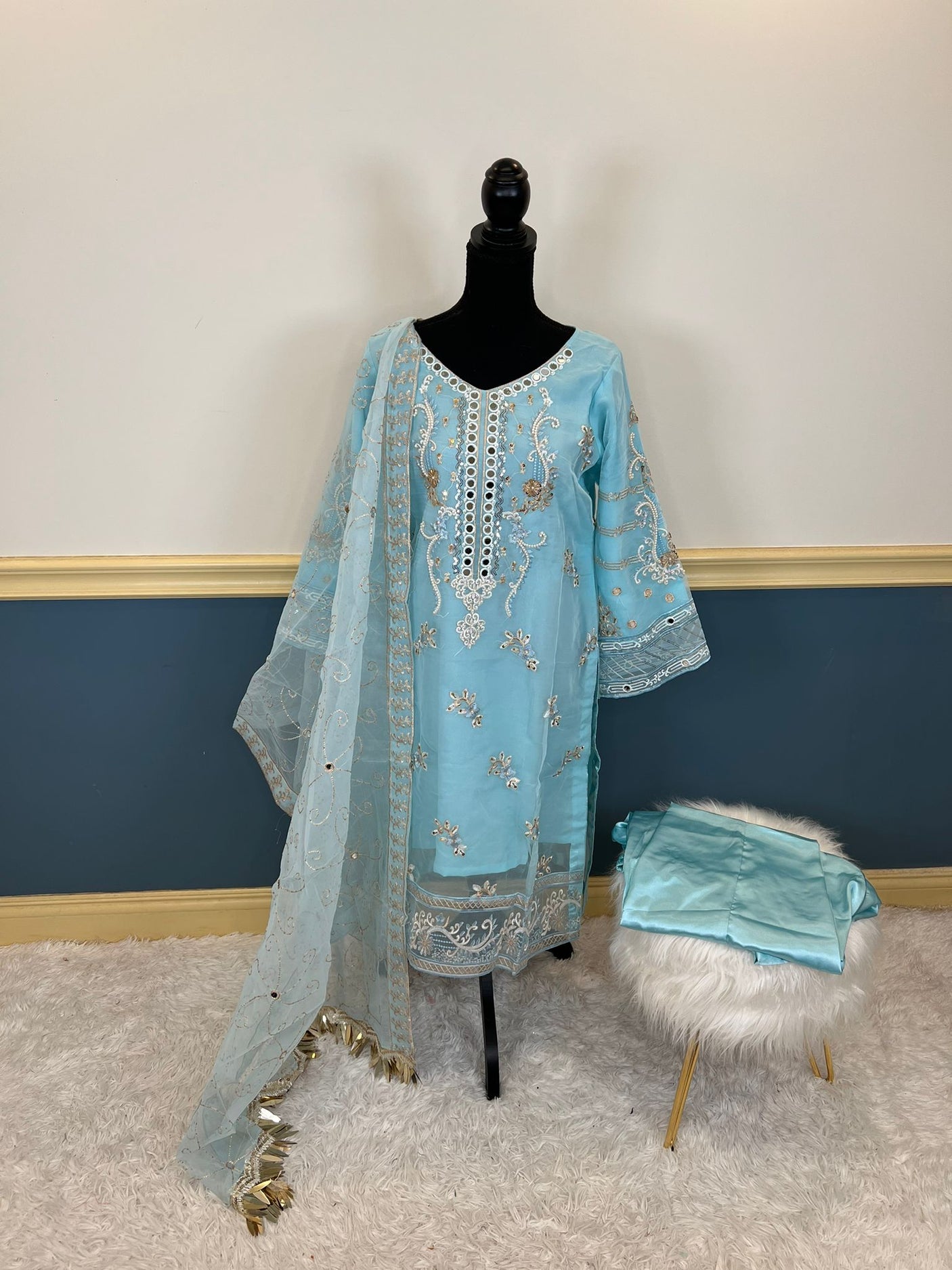 Pakistani Embroidered Party wear Ready To Ship