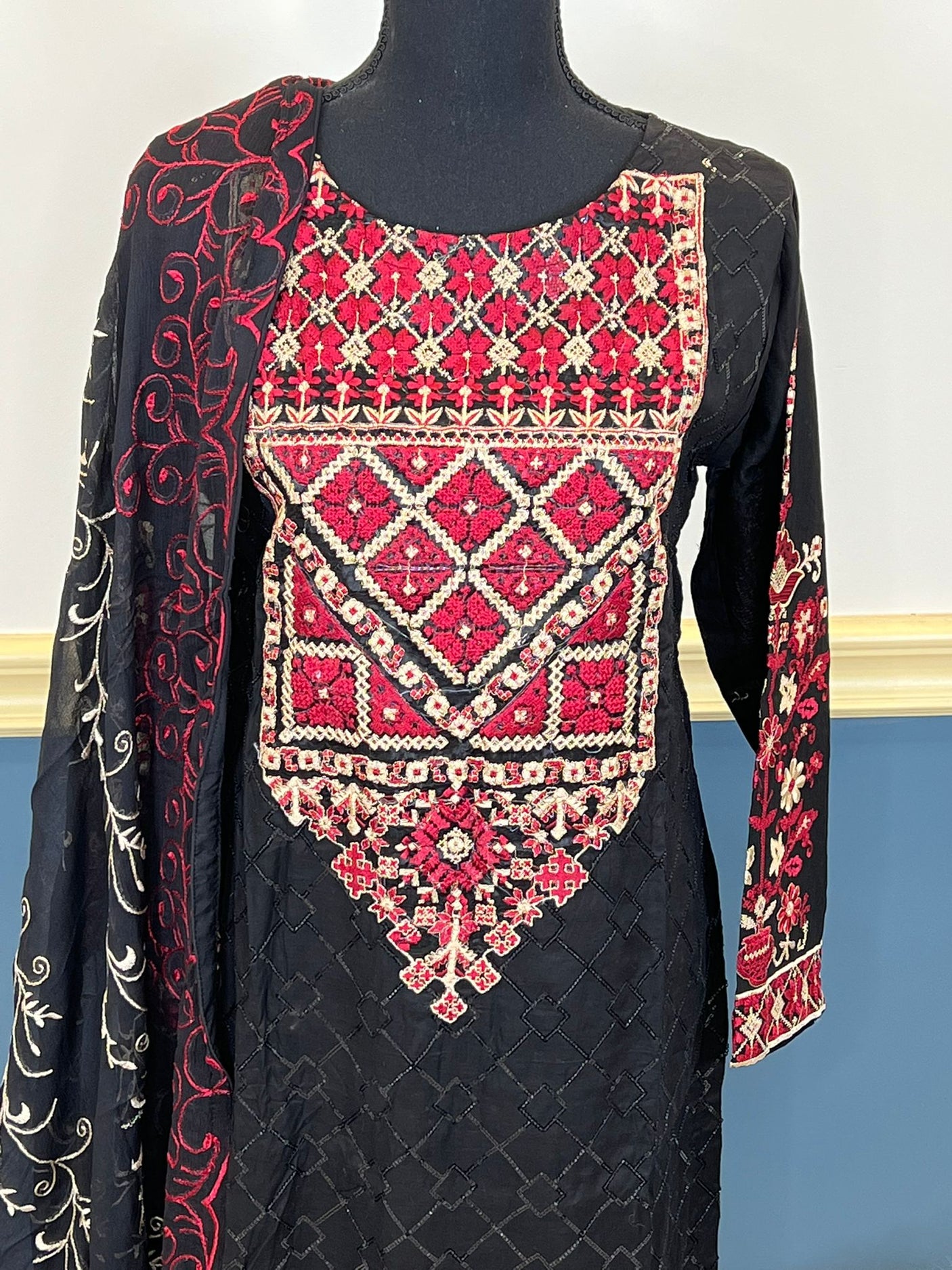 Pakistani Stitched Embroidery luxury lawn Dresses Ready To Ship