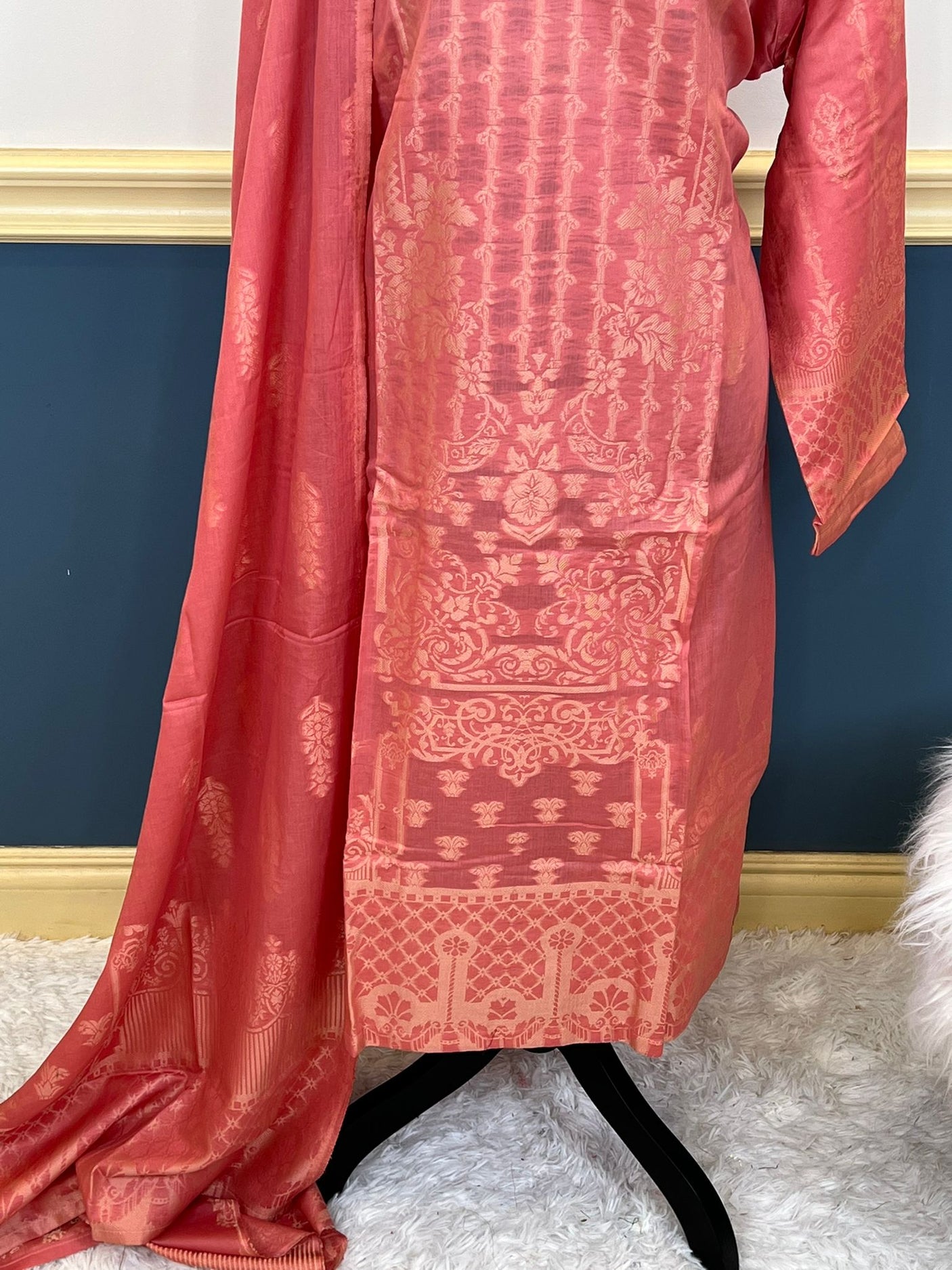 Pakistani Stitched Embroidered lawn Salwar kameez ready to ship