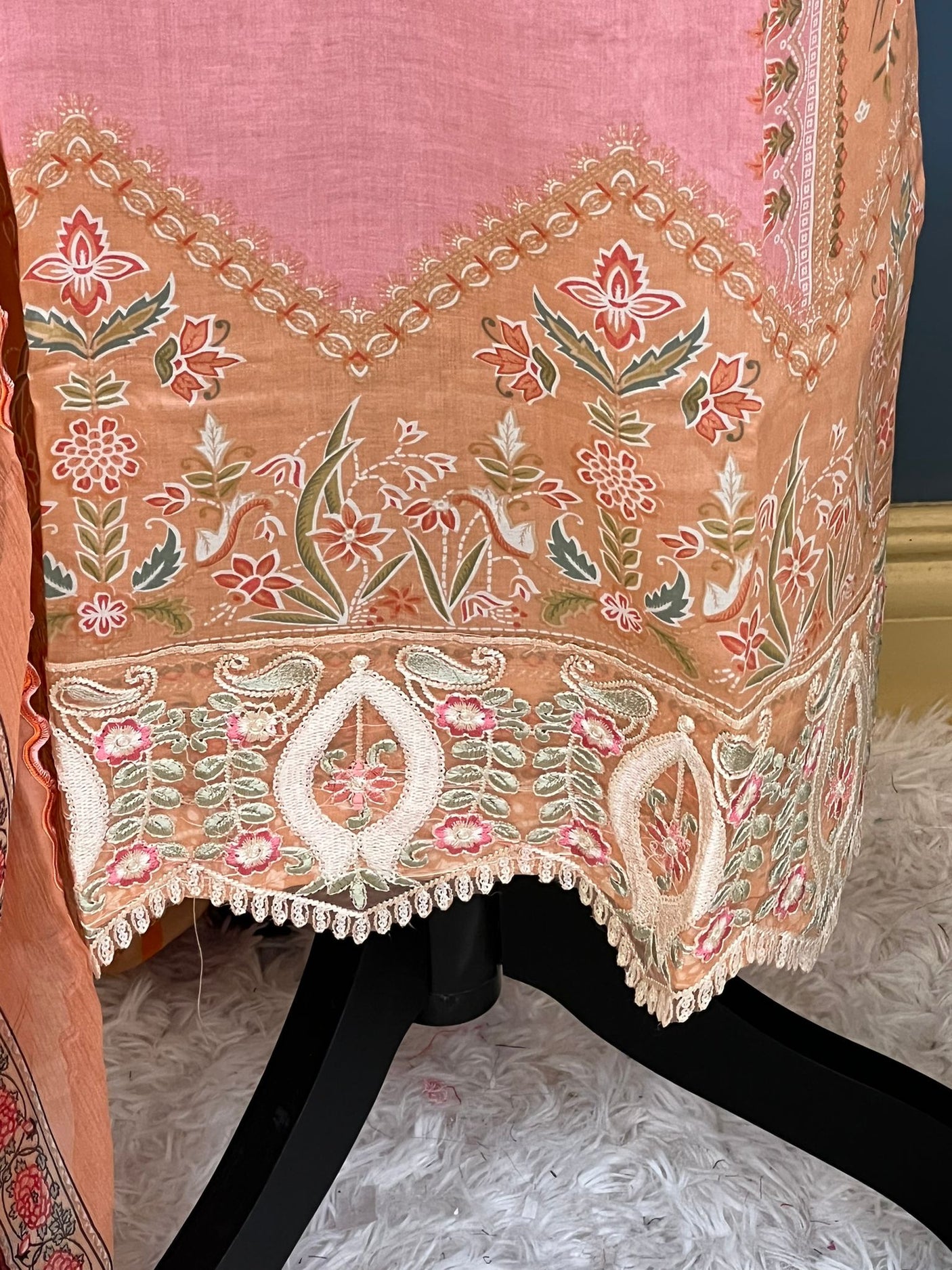 Pakistani Stitched Embroidered lawn Salwar kameez ready to ship