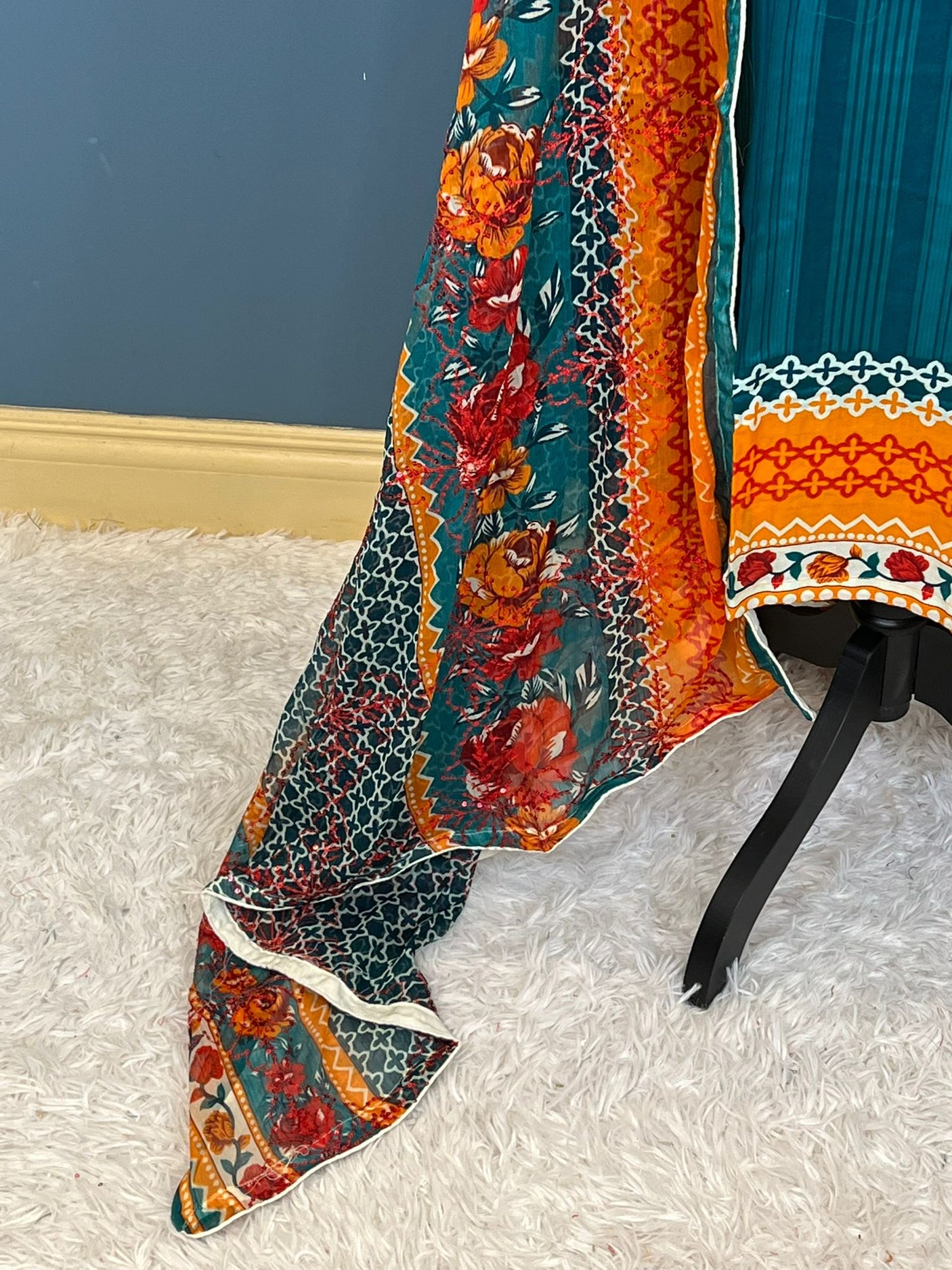 Pakistani Stitched Embroidered lawn Salwar kameez ready to ship