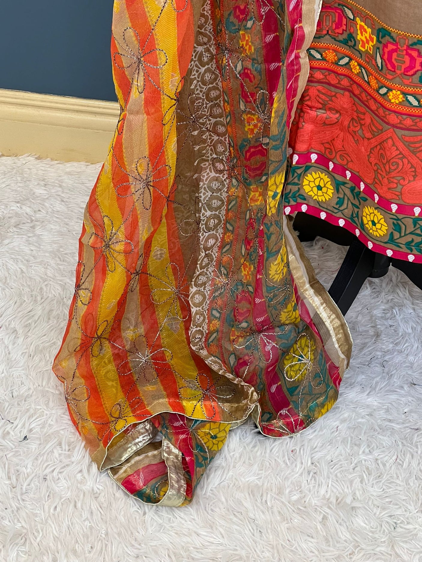 Pakistani Stitched Embroidered lawn Salwar kameez ready to ship