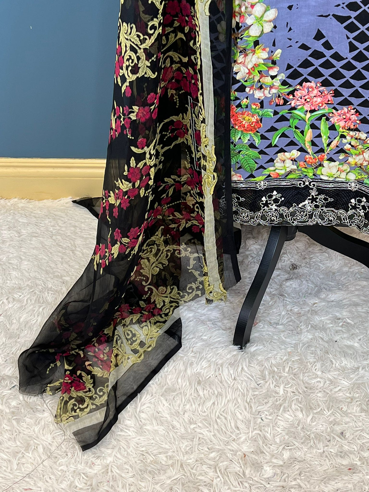 Indian Cotton Stitched Embroidery Suit Ready To Ship