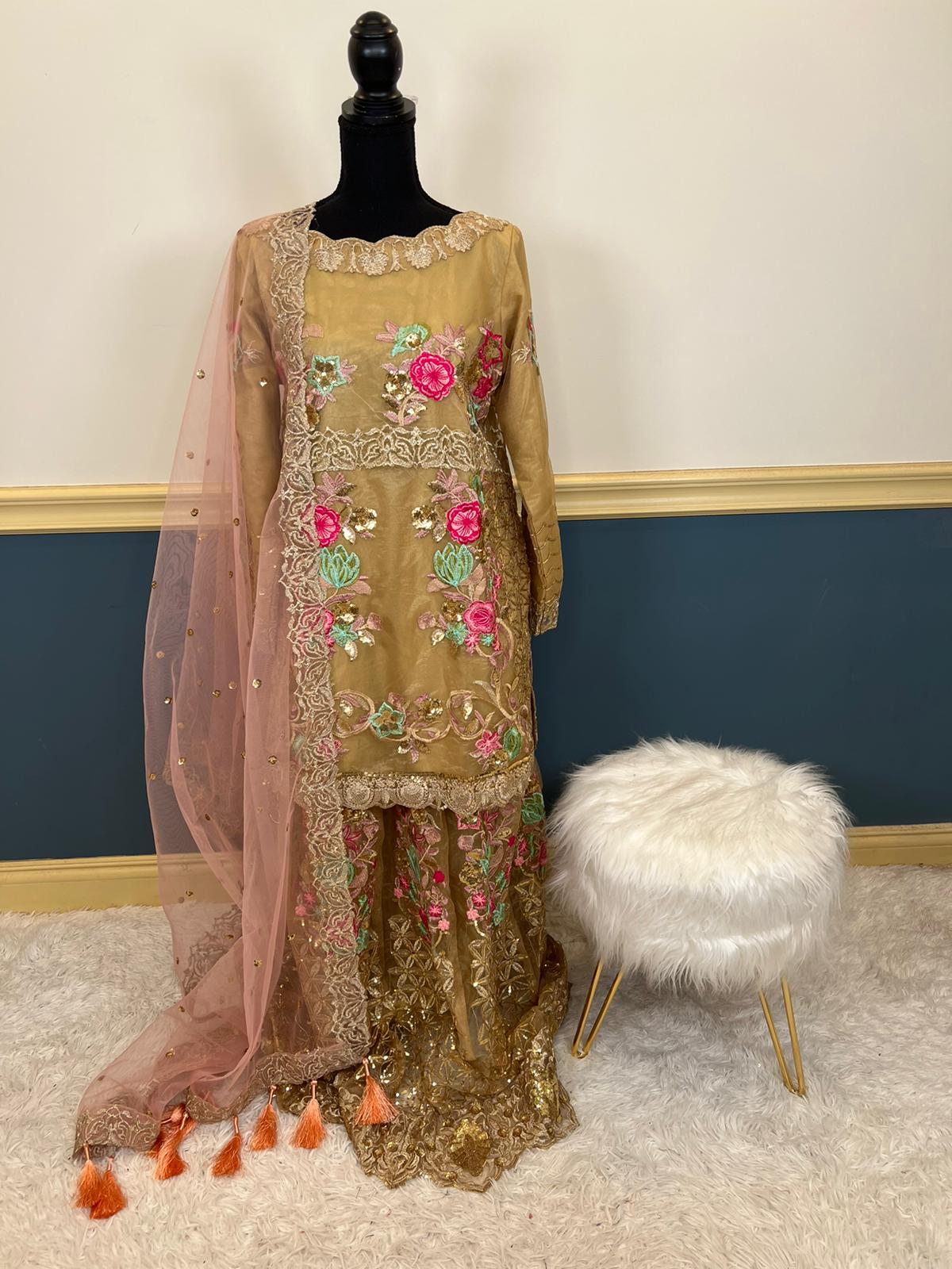 Pakistani Embroidered Party wear Ready To Ship