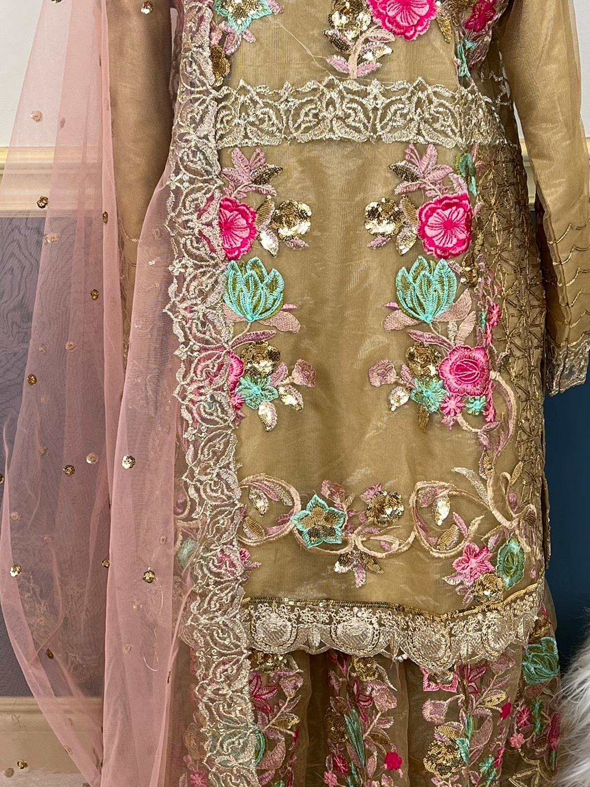 Pakistani Embroidered Party wear Ready To Ship