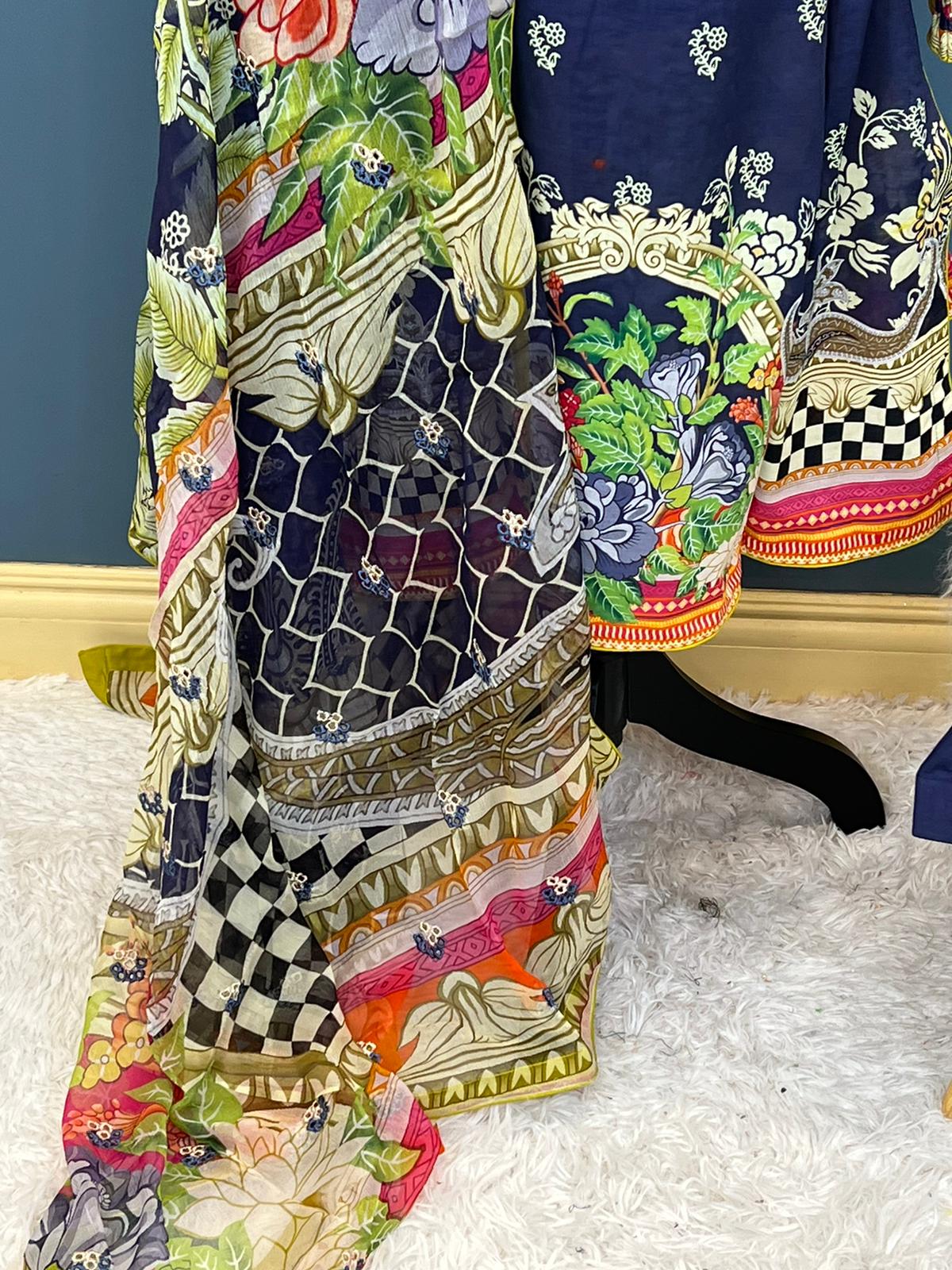 Pakistani Stitched Embroidered luxury lawn Dresses Ready To Ship