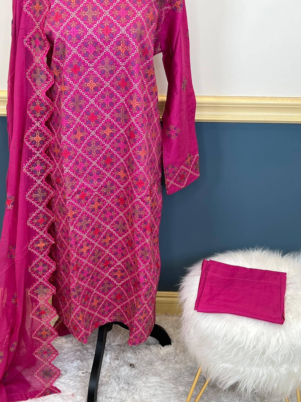 Pakistani Stitched Embroidered luxury lawn Dresses Ready To Ship