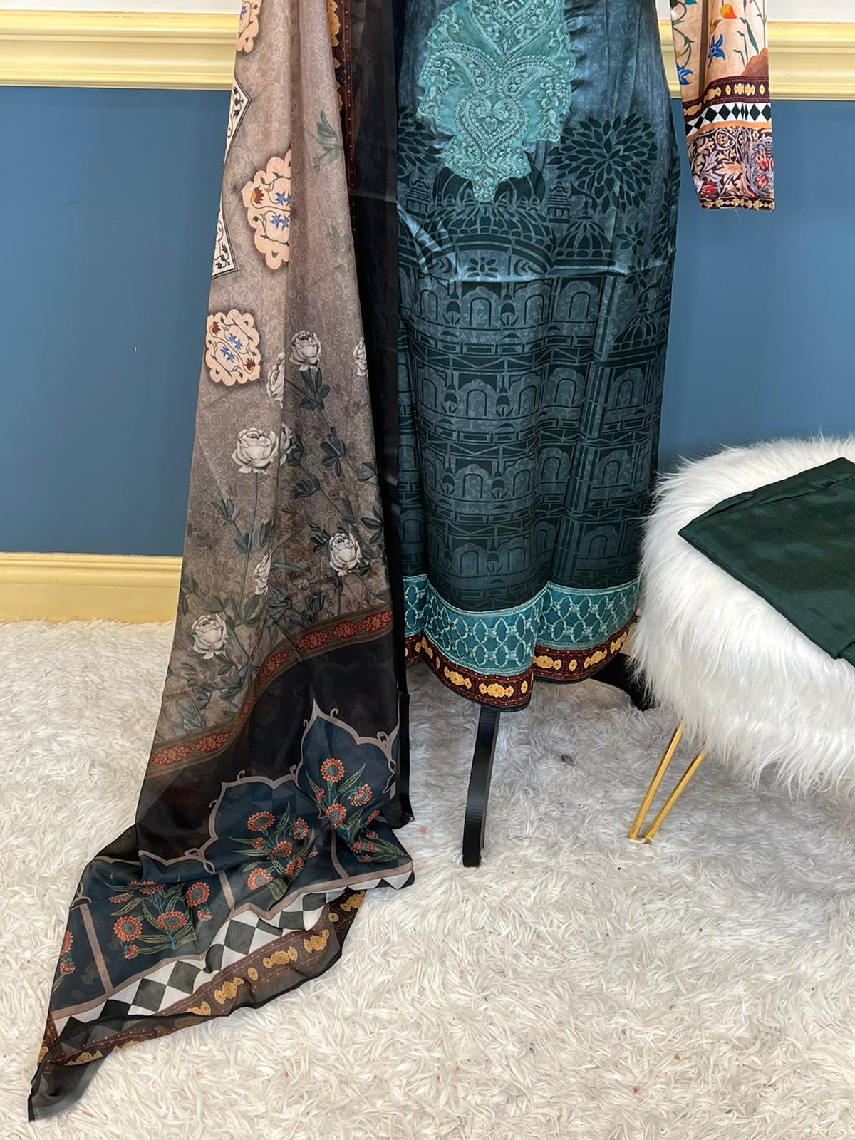 Indian Stitched Embroidered Silk Collection Ready To Ship