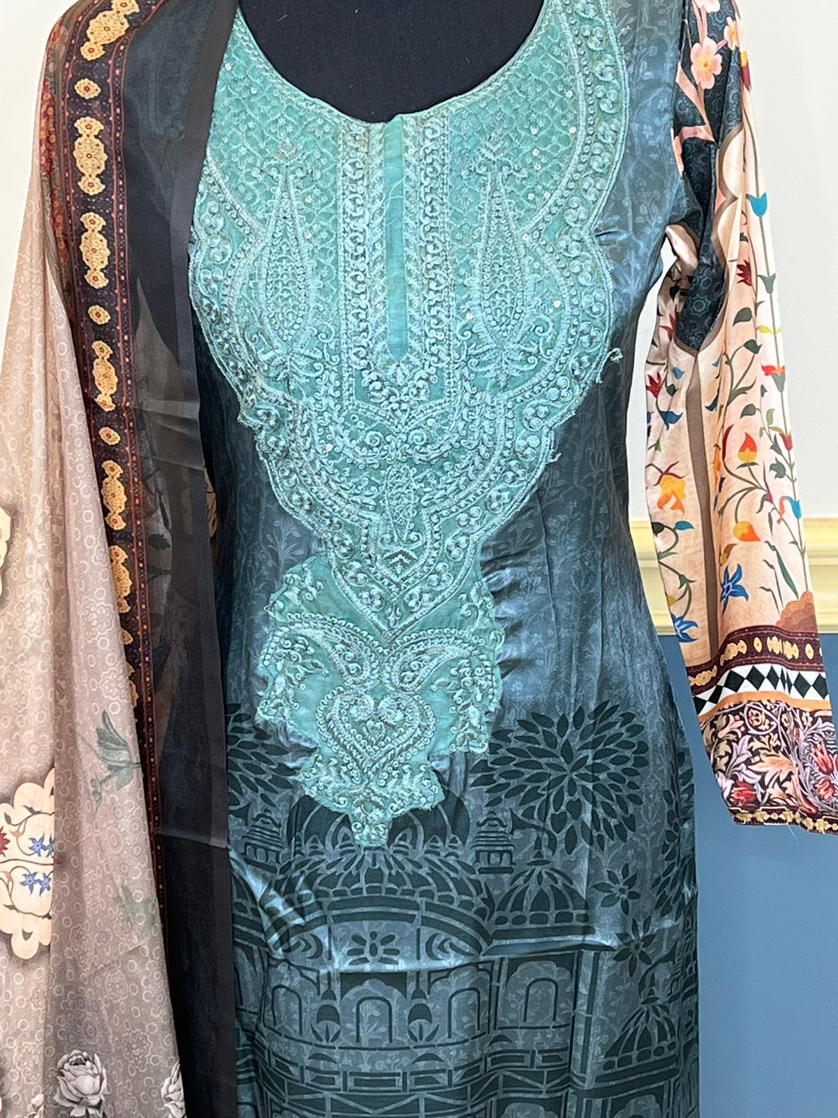 Indian Stitched Embroidered Silk Collection Ready To Ship