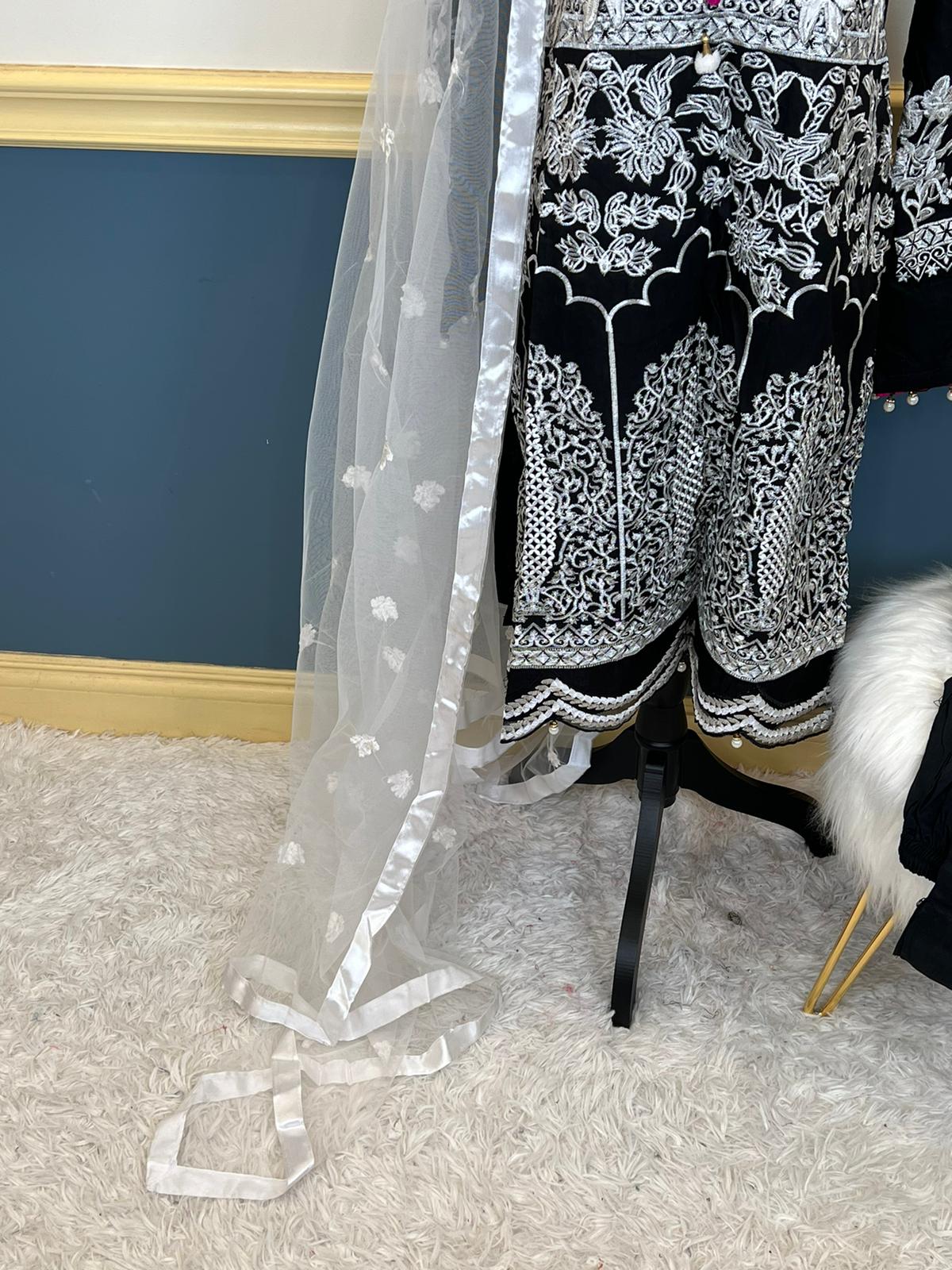 Indian Cotton Stitched Embroidery Suit Ready To Ship