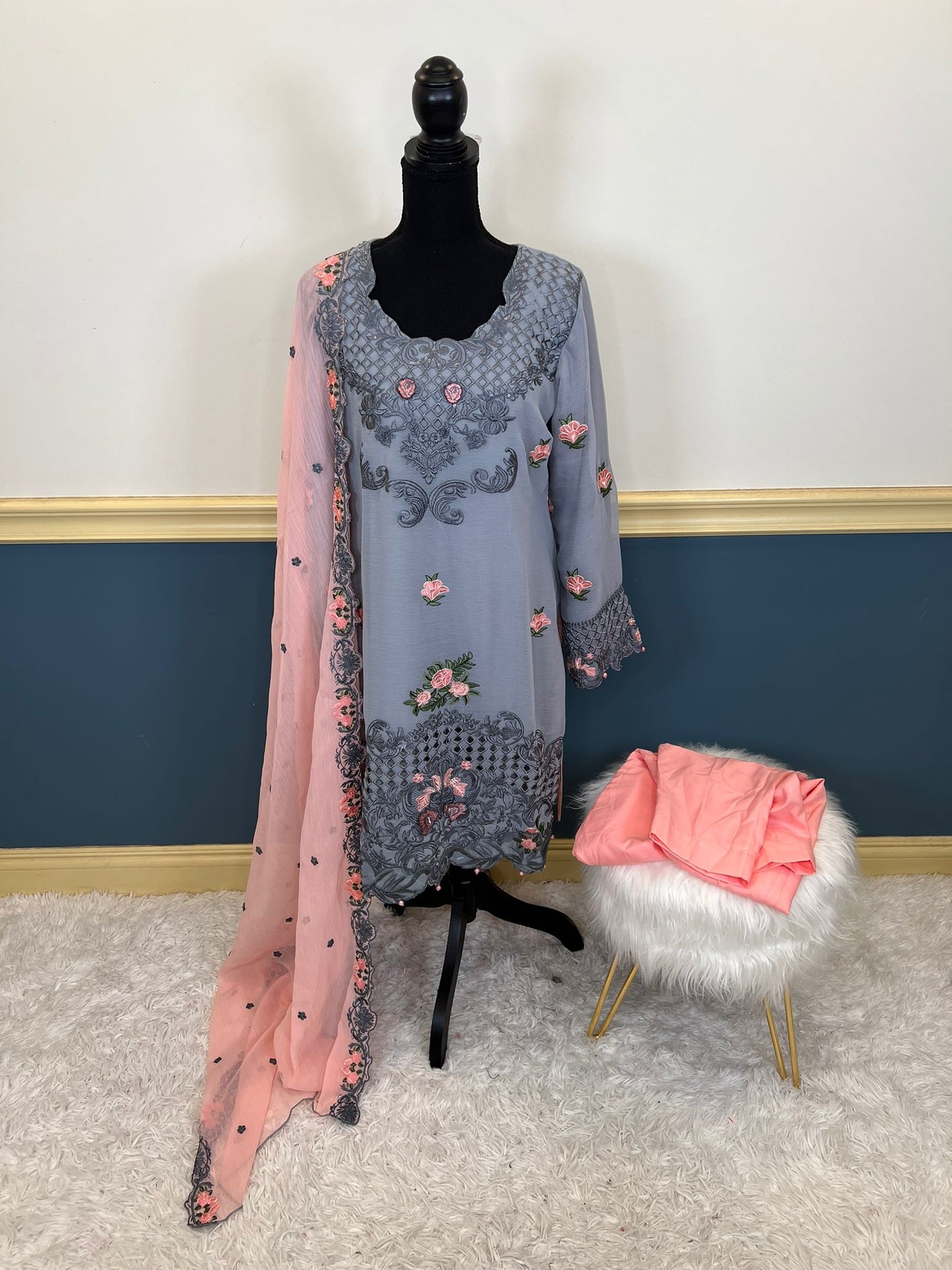 Pakistani Embroidered Party wear Ready To Ship