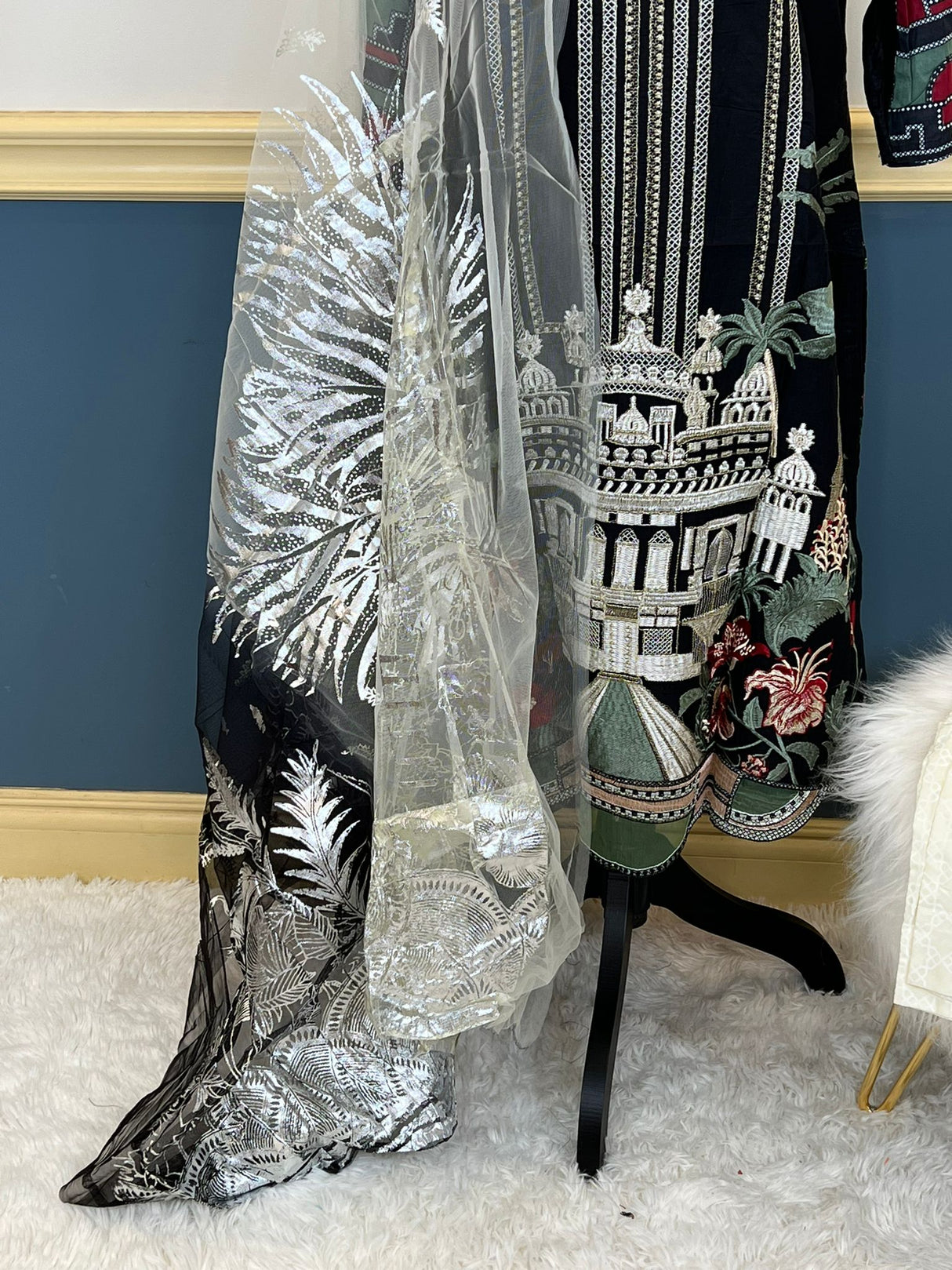 Indian Cotton Stitched Embroidery Suit Ready To Ship