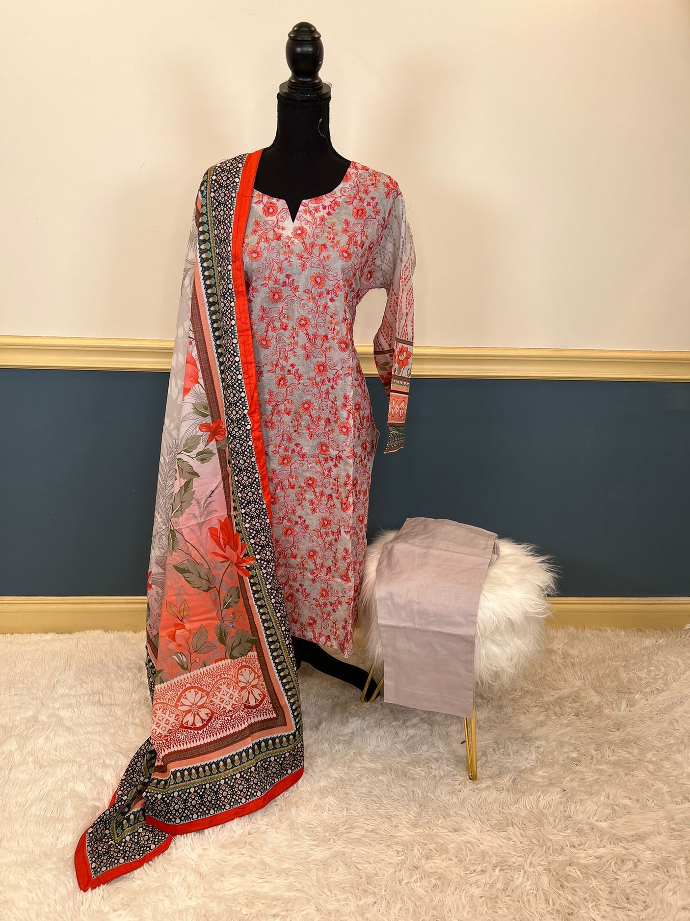 Pakistani Stitched Embroidered luxury lawn Dresses Ready To Ship