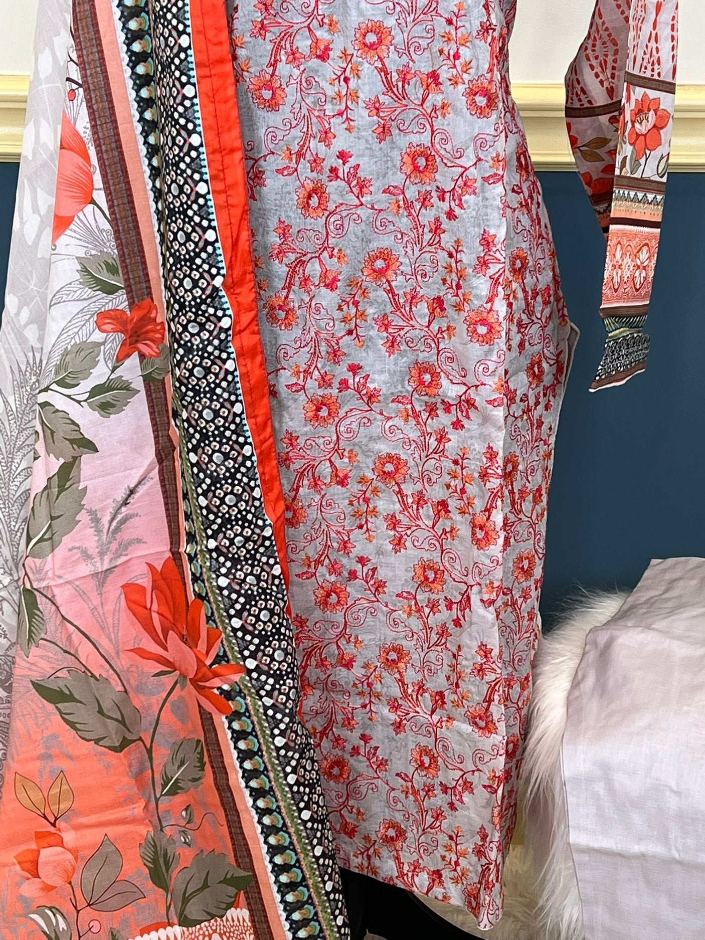 Pakistani Stitched Embroidered luxury lawn Dresses Ready To Ship