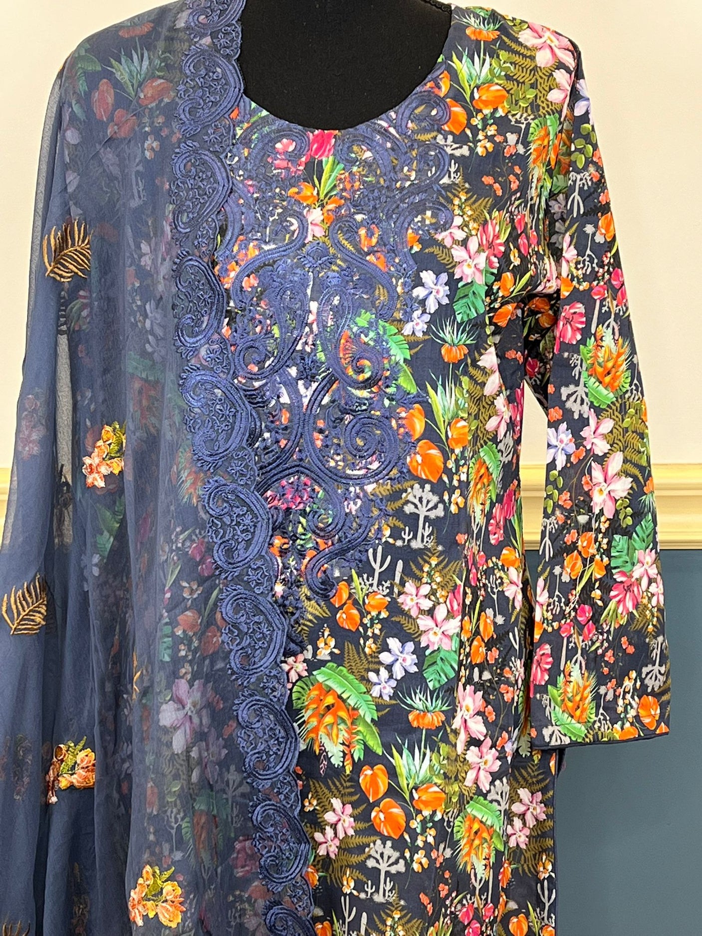 Pakistani Stitched Embroidered luxury lawn Dresses Ready To Ship