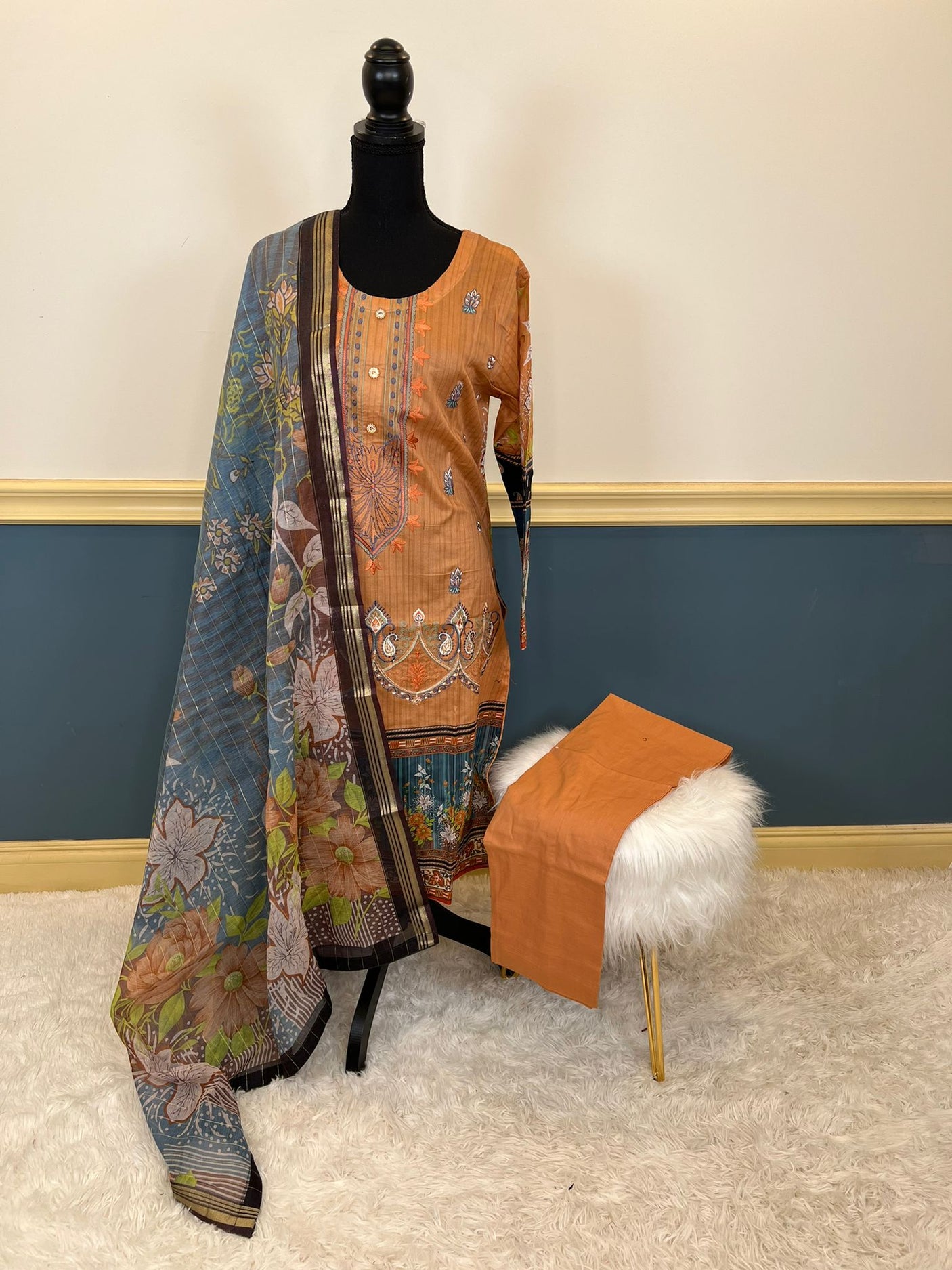 Pakistani Stitched Embroidered luxury lawn Dresses Ready To Ship