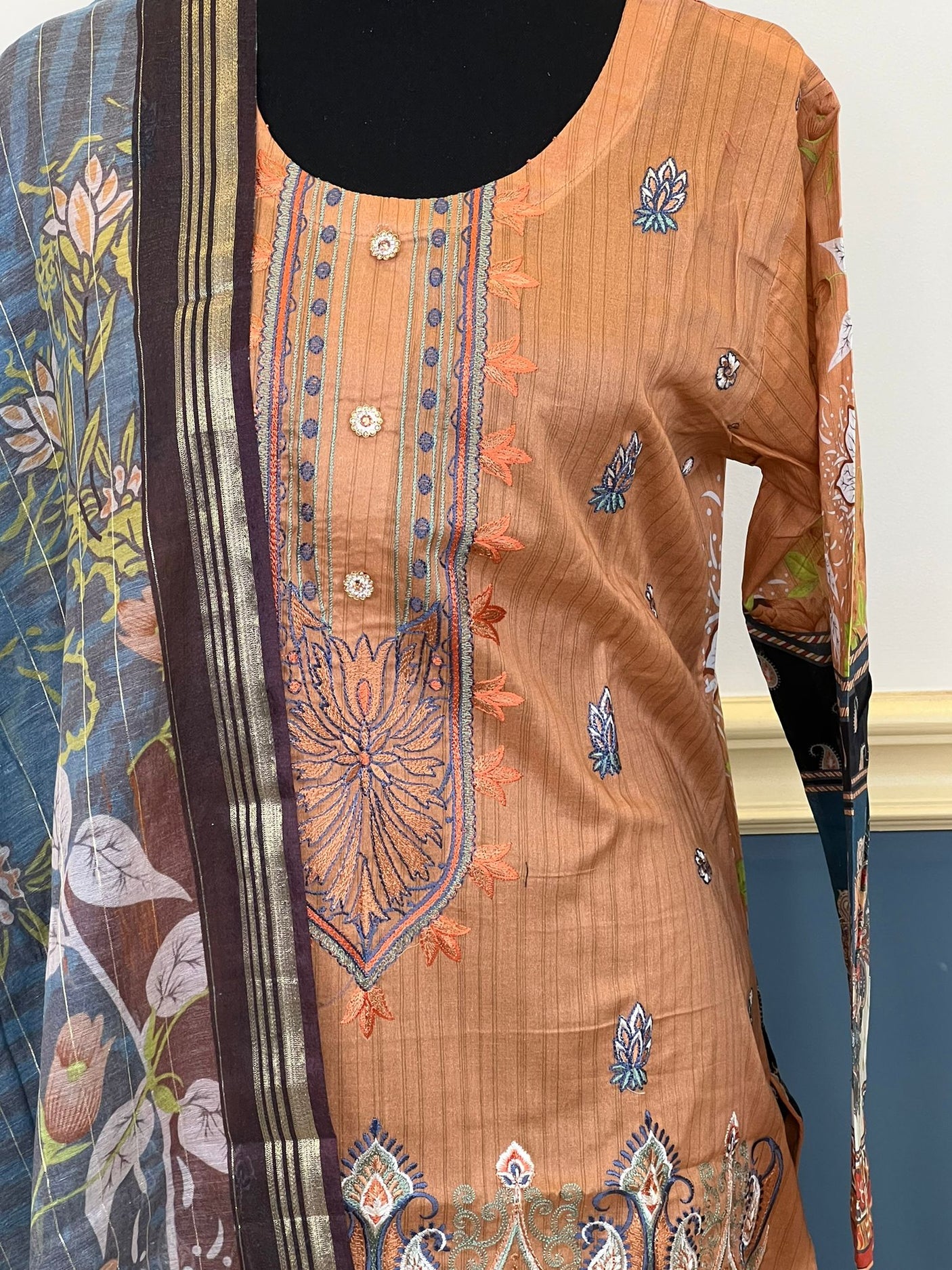 Pakistani Stitched Embroidered luxury lawn Dresses Ready To Ship