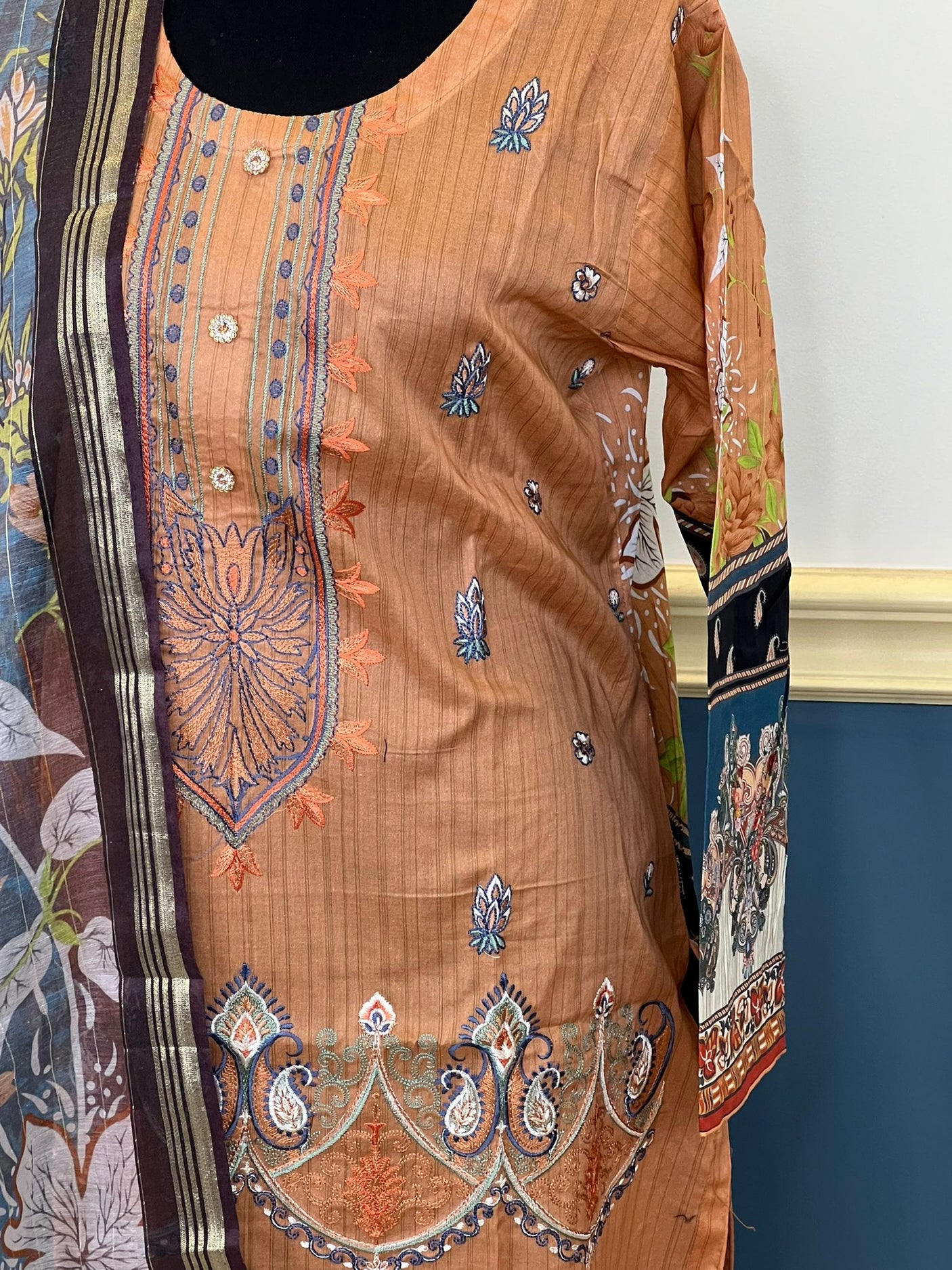 Pakistani Stitched Embroidered luxury lawn Dresses Ready To Ship