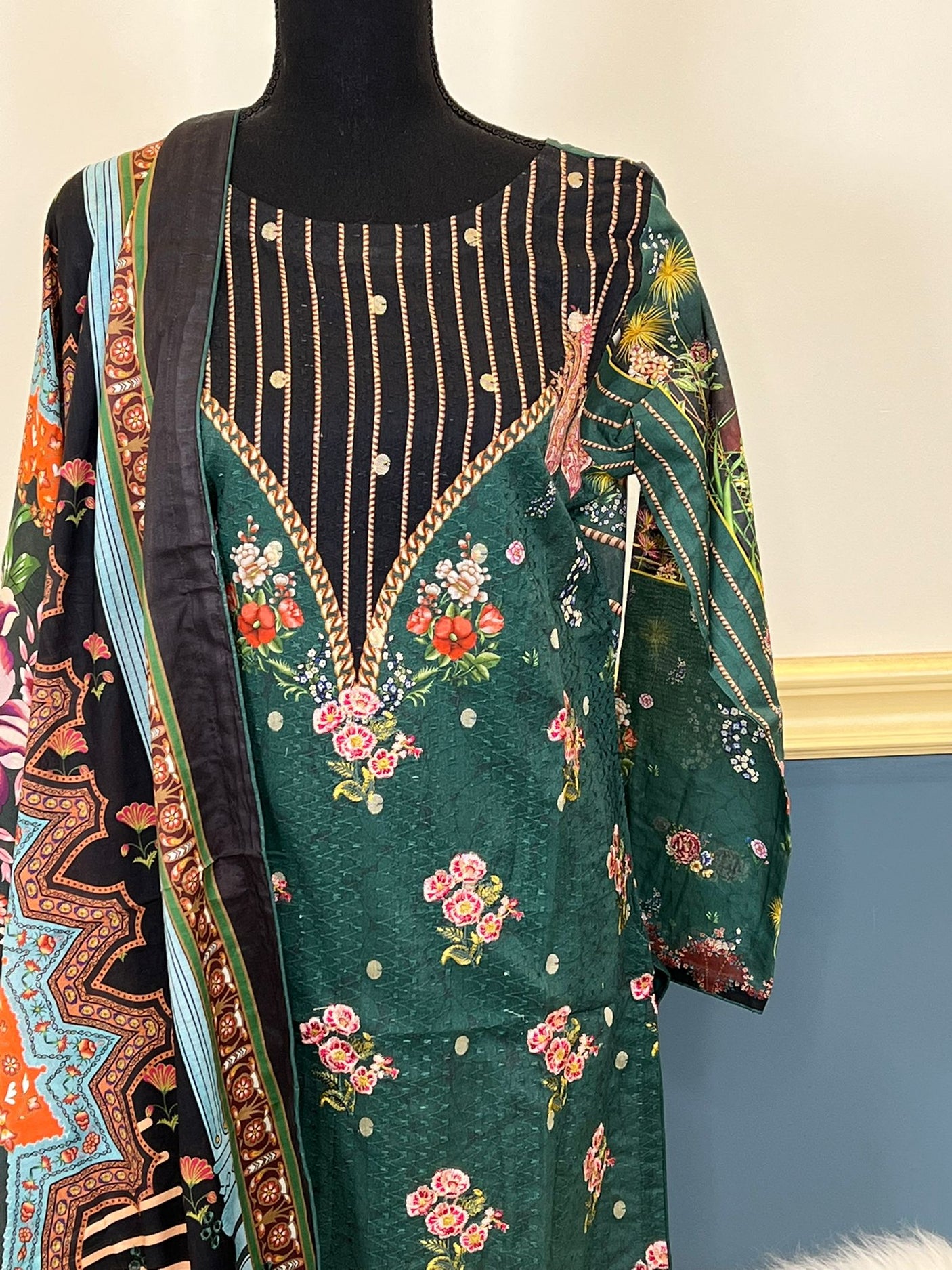 Pakistani Stitched Embroidered luxury lawn Dresses Ready To Ship