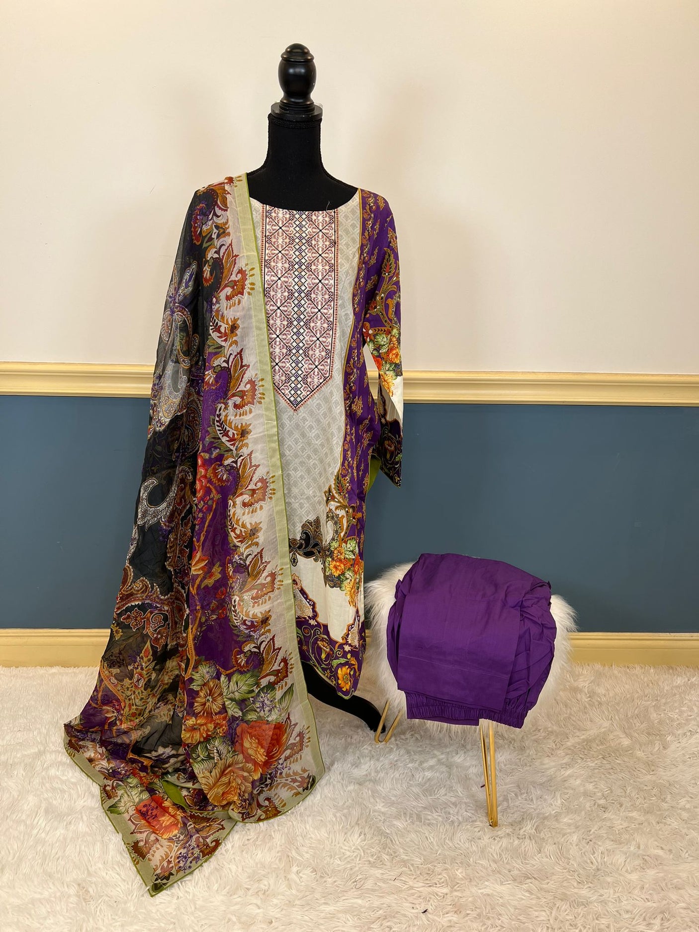 Pakistani Stitched Embroidered luxury lawn Dresses Ready To Ship