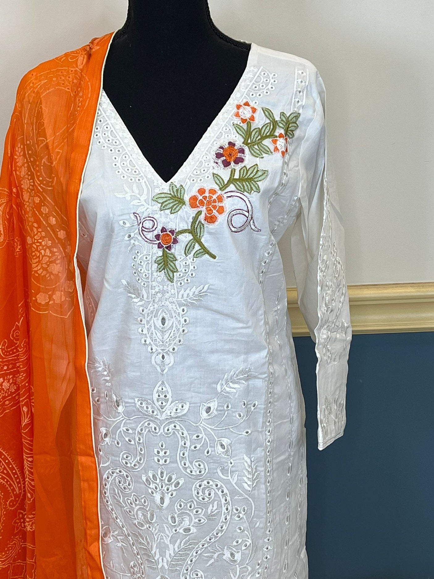 Pakistani Stitched Embroidery luxury lawn Dresses Ready To Ship