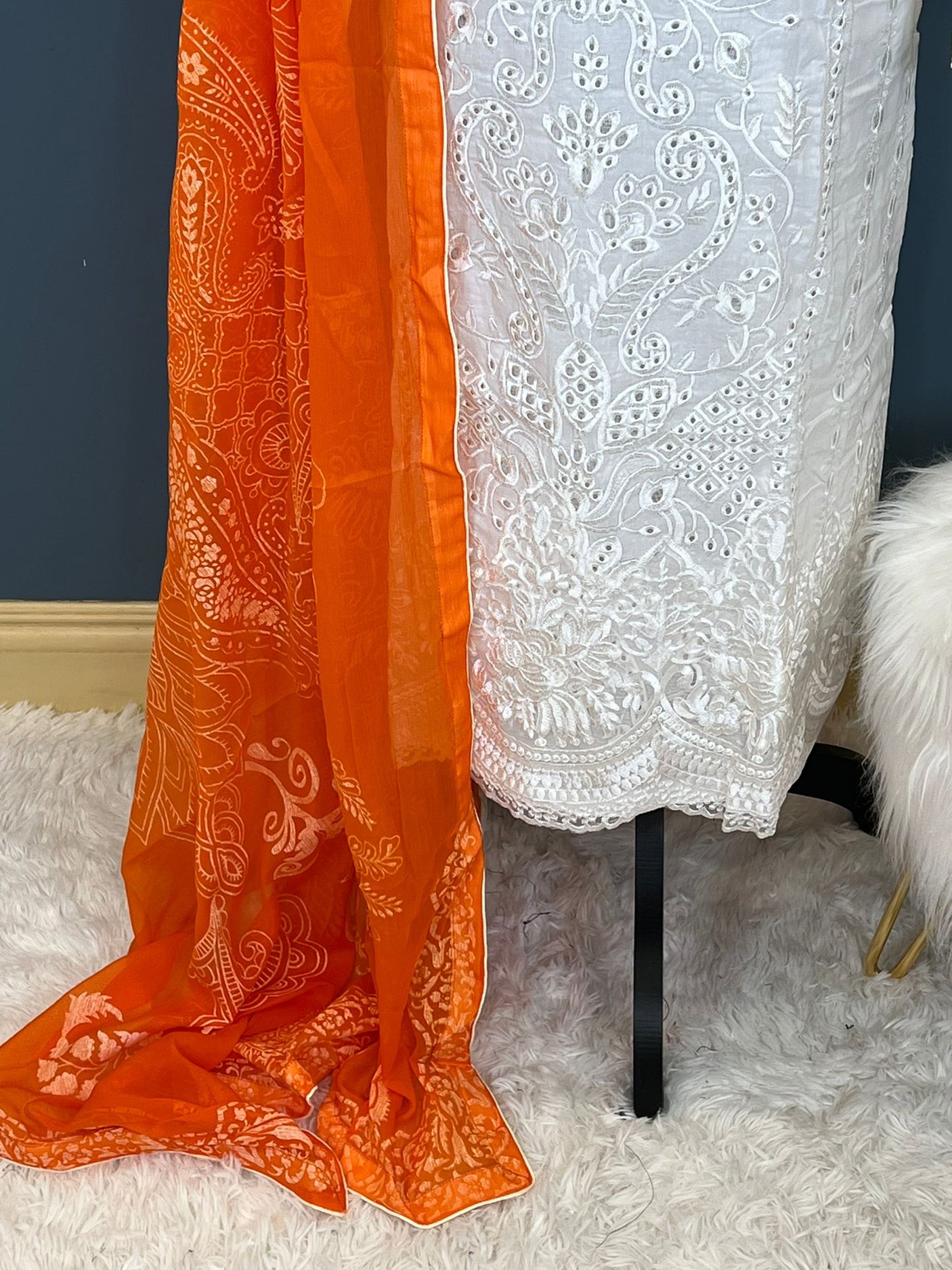 Pakistani Stitched Embroidery luxury lawn Dresses Ready To Ship