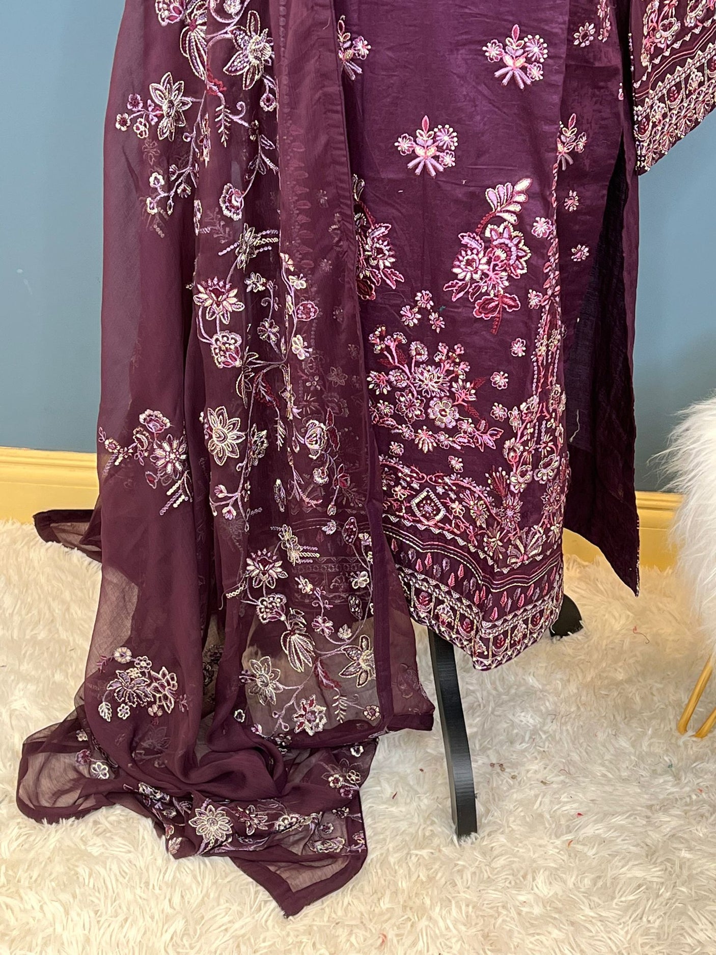 Pakistani Stitched Embroidery luxury lawn Dresses Ready To Ship