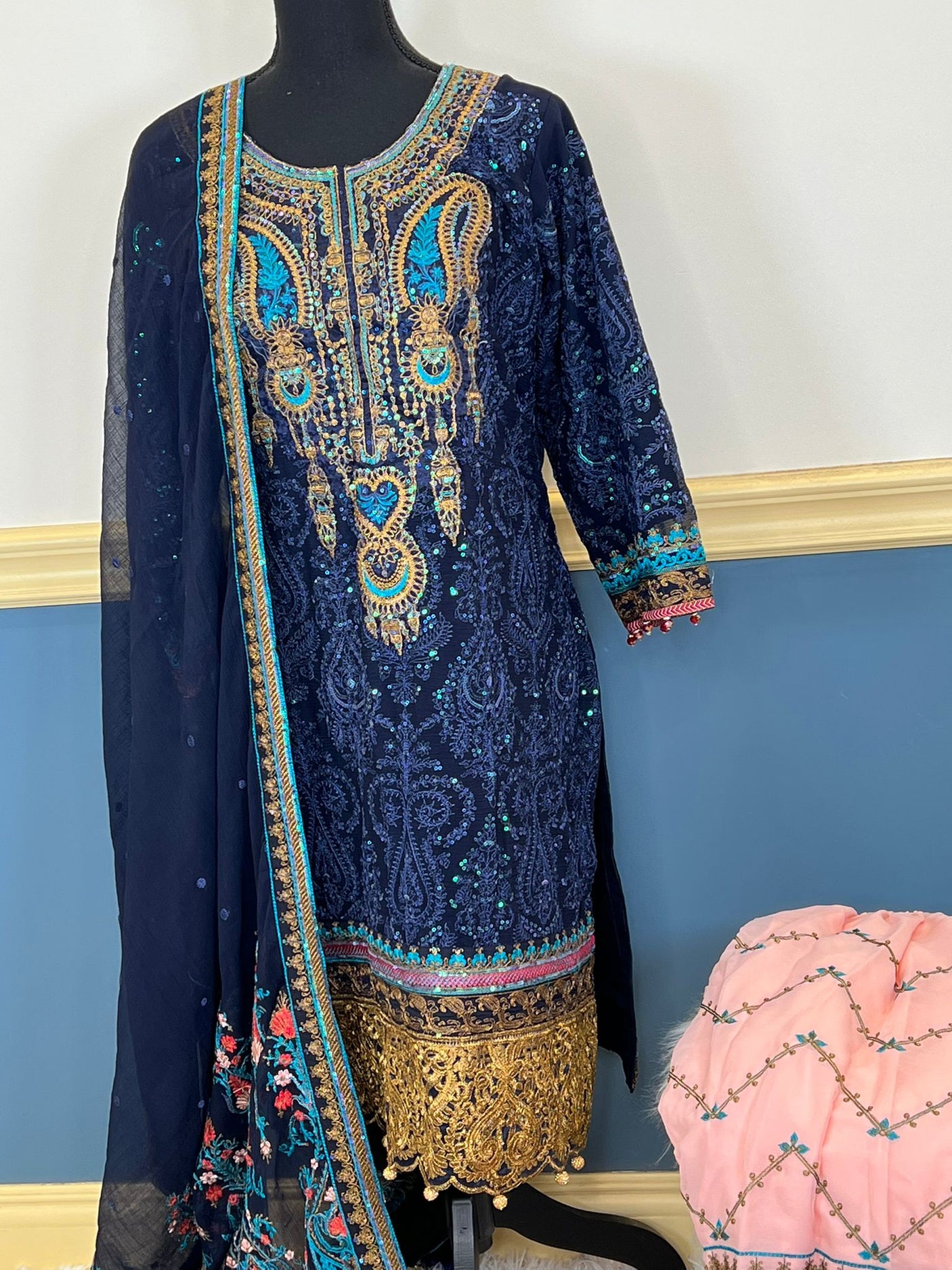 Pakistani Embroidered Party wear Ready To Ship