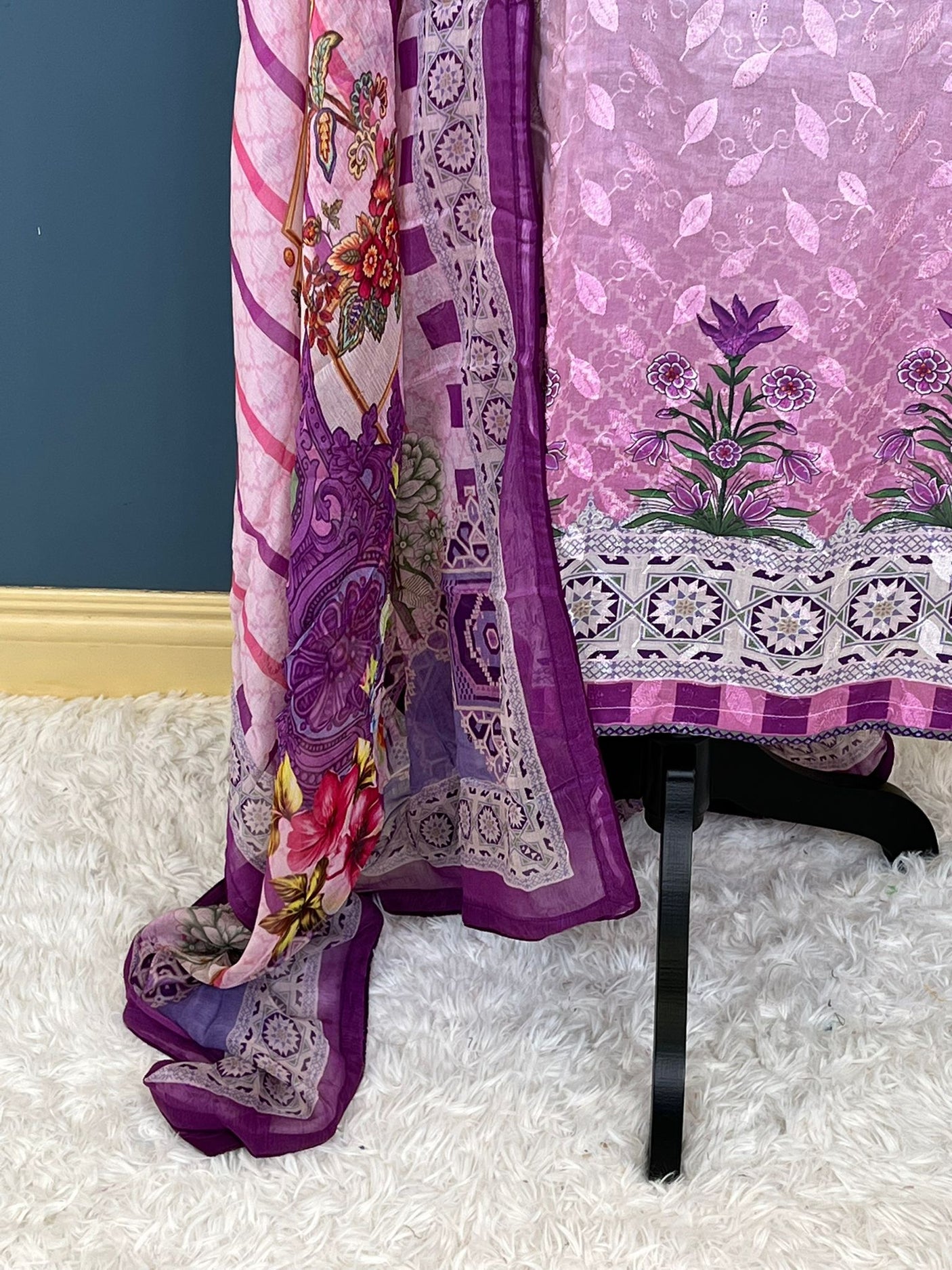 Pakistani Stitched Embroidered lawn Salwar kameez ready to ship