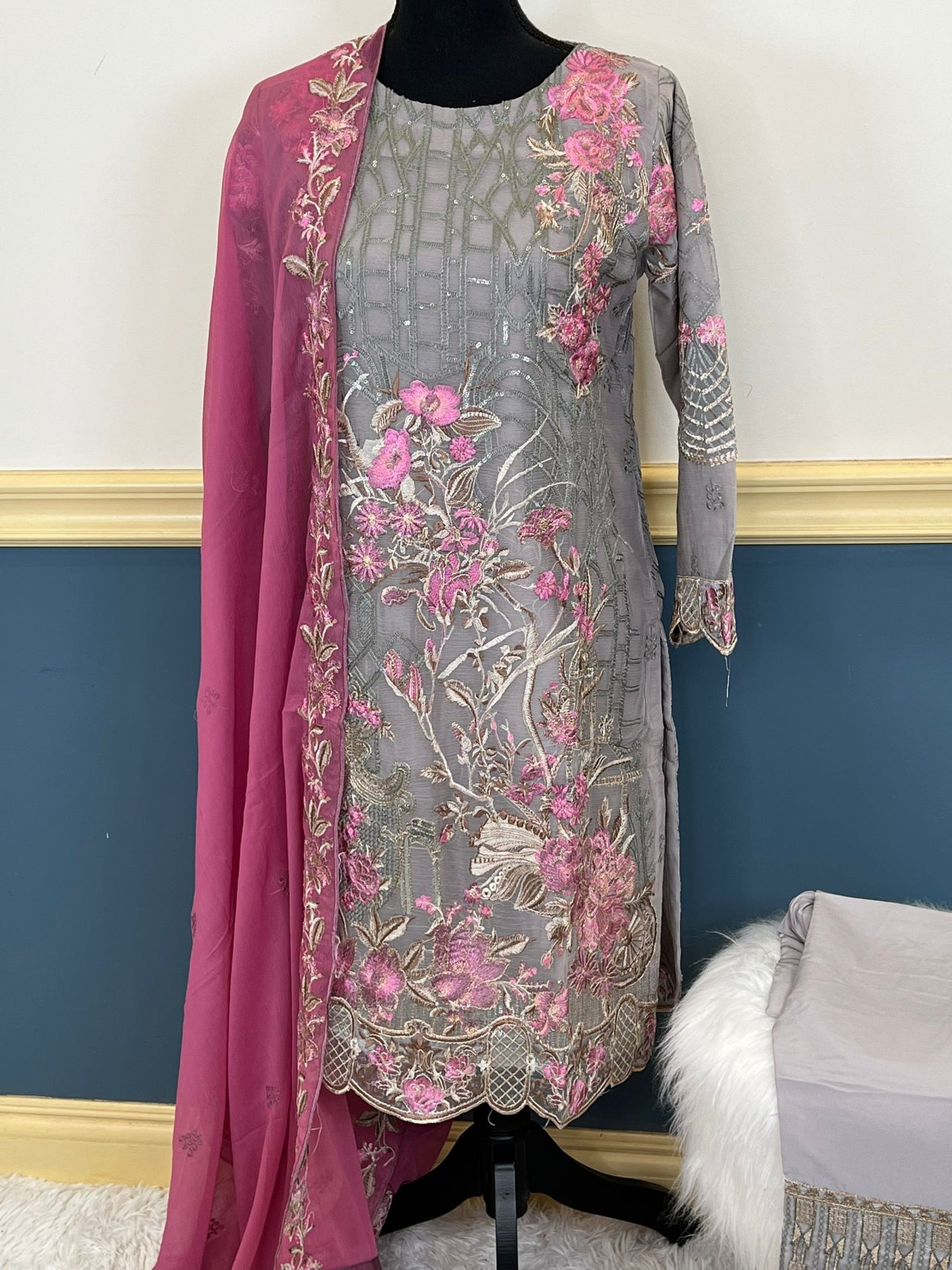 Pakistani Embroidered Party wear Ready To Ship