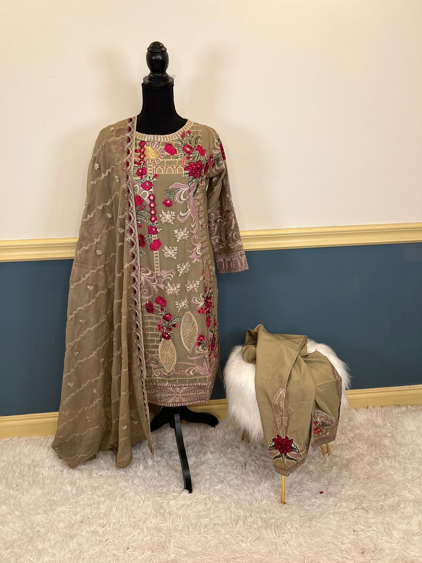 Pakistani Embroidered Party wear Ready To Ship