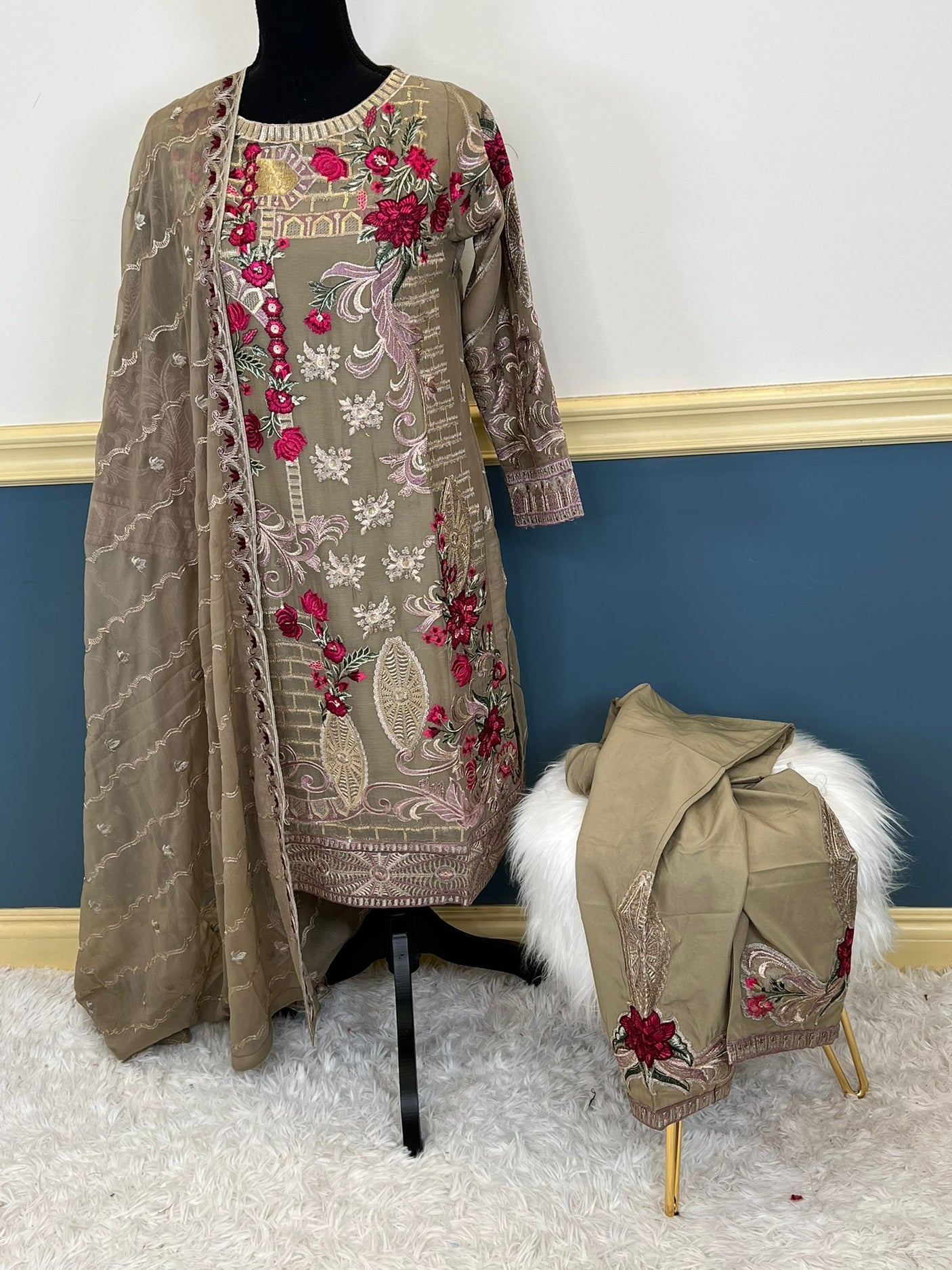 Pakistani Embroidered Party wear Ready To Ship
