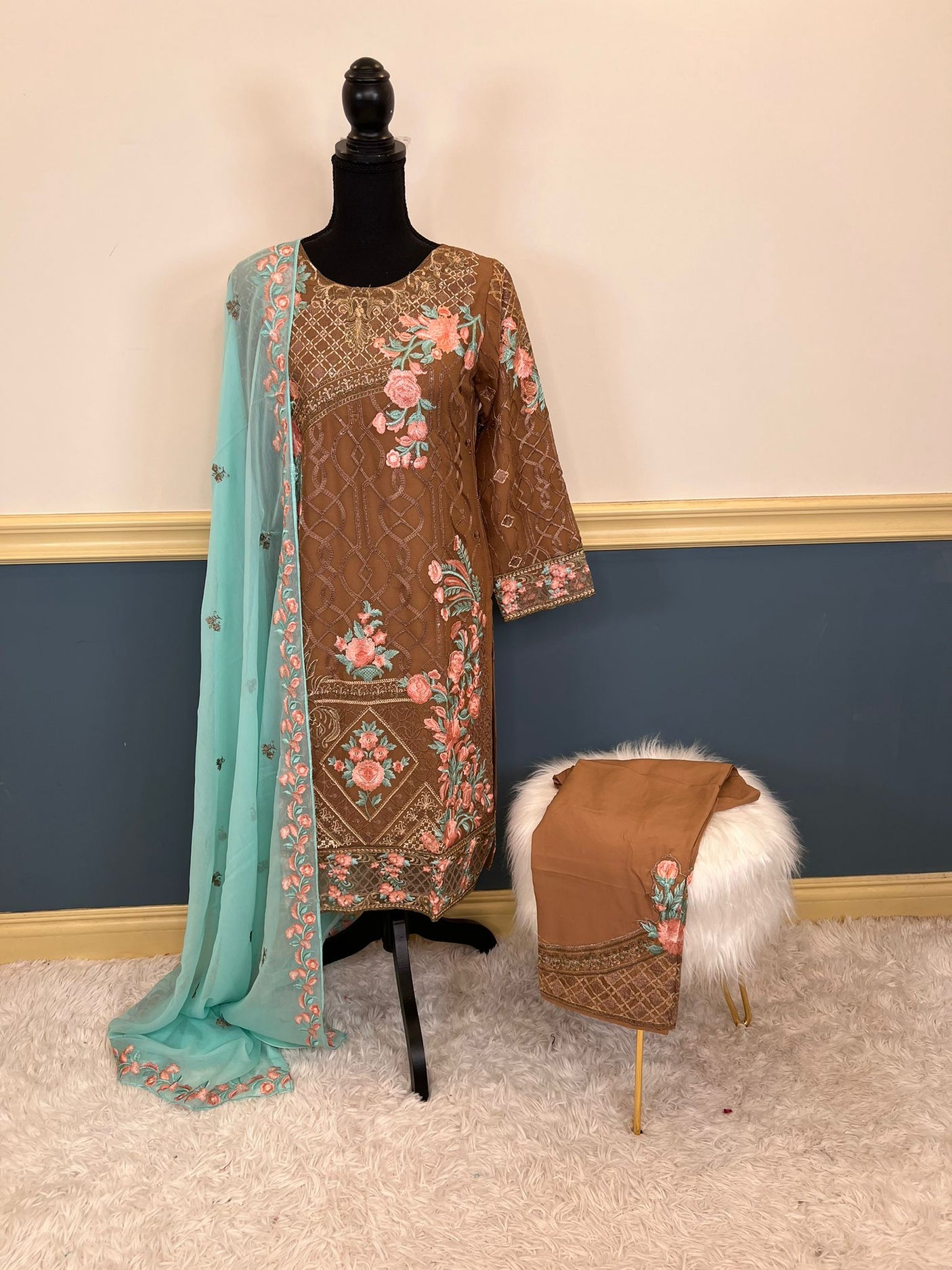 Pakistani Embroidered Party wear Ready To Ship
