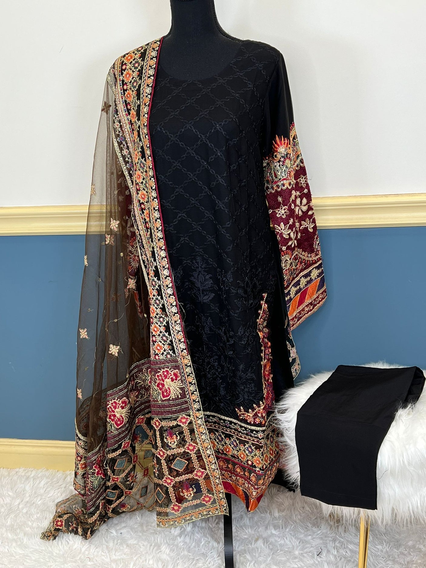 Pakistani Embroidered Party wear Ready To Ship