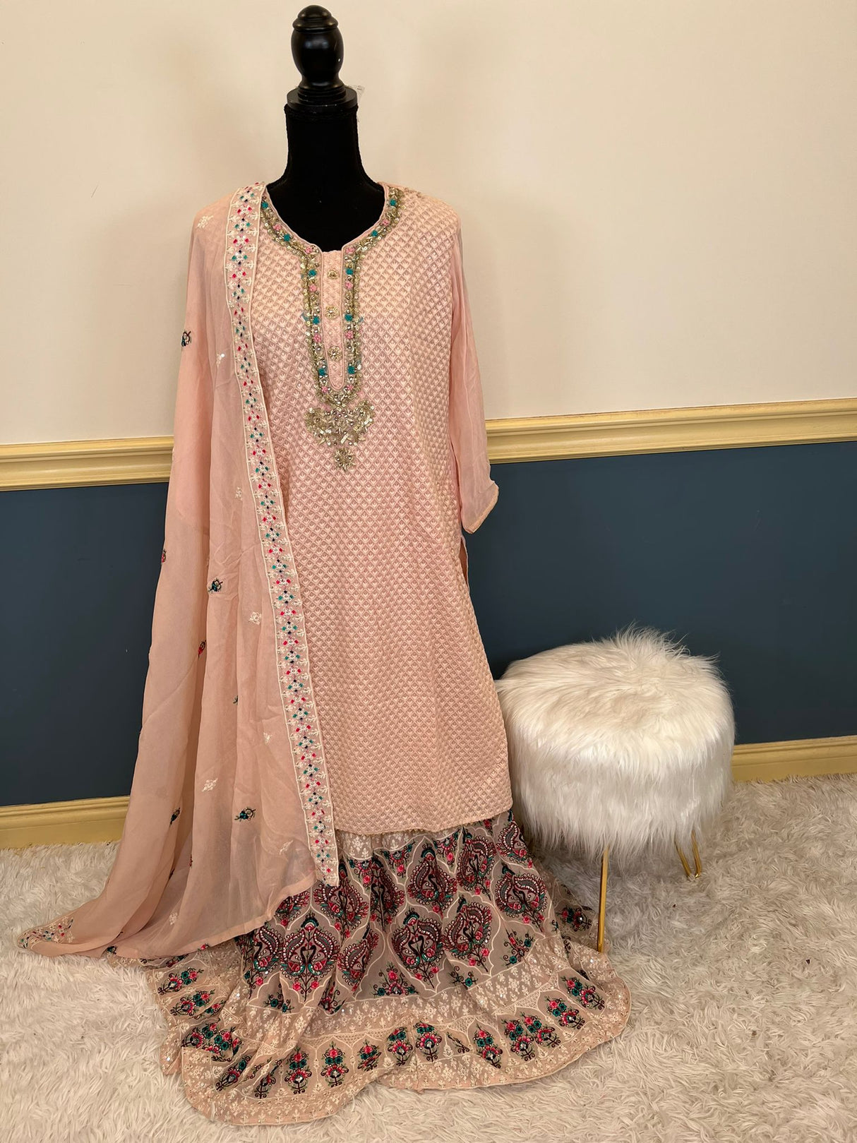 Exclusive Indian boutique collection (zardosi work with skirt)
