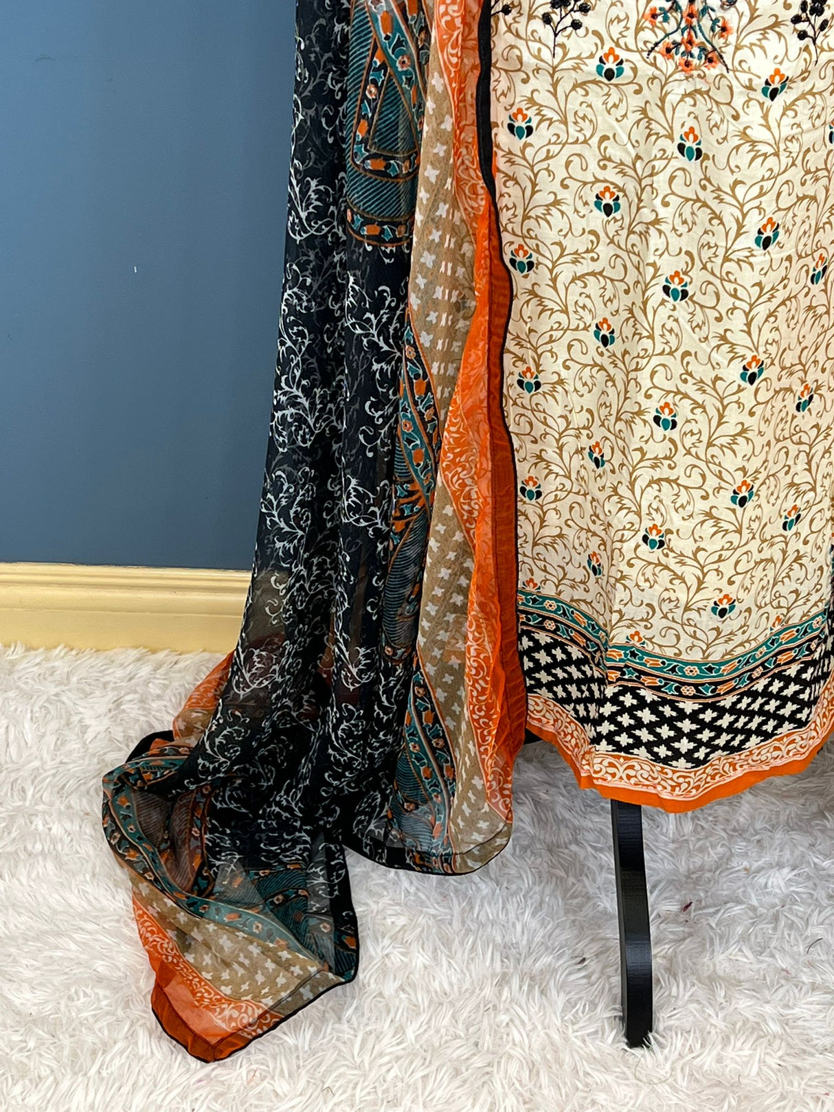 Indian Cotton Stitched Embroidery Suit Ready To Ship