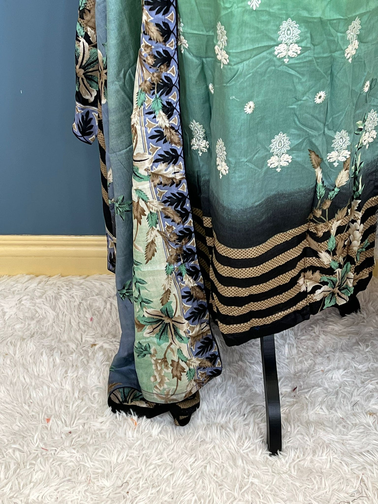 Indian Cotton Stitched Embroidery Suit Ready To Ship