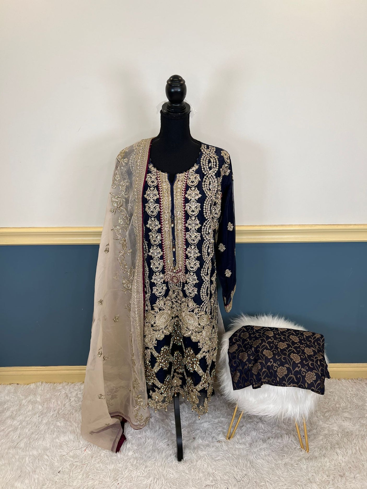 Pakistani Embroidered Luxury Party wear Ready To Ship