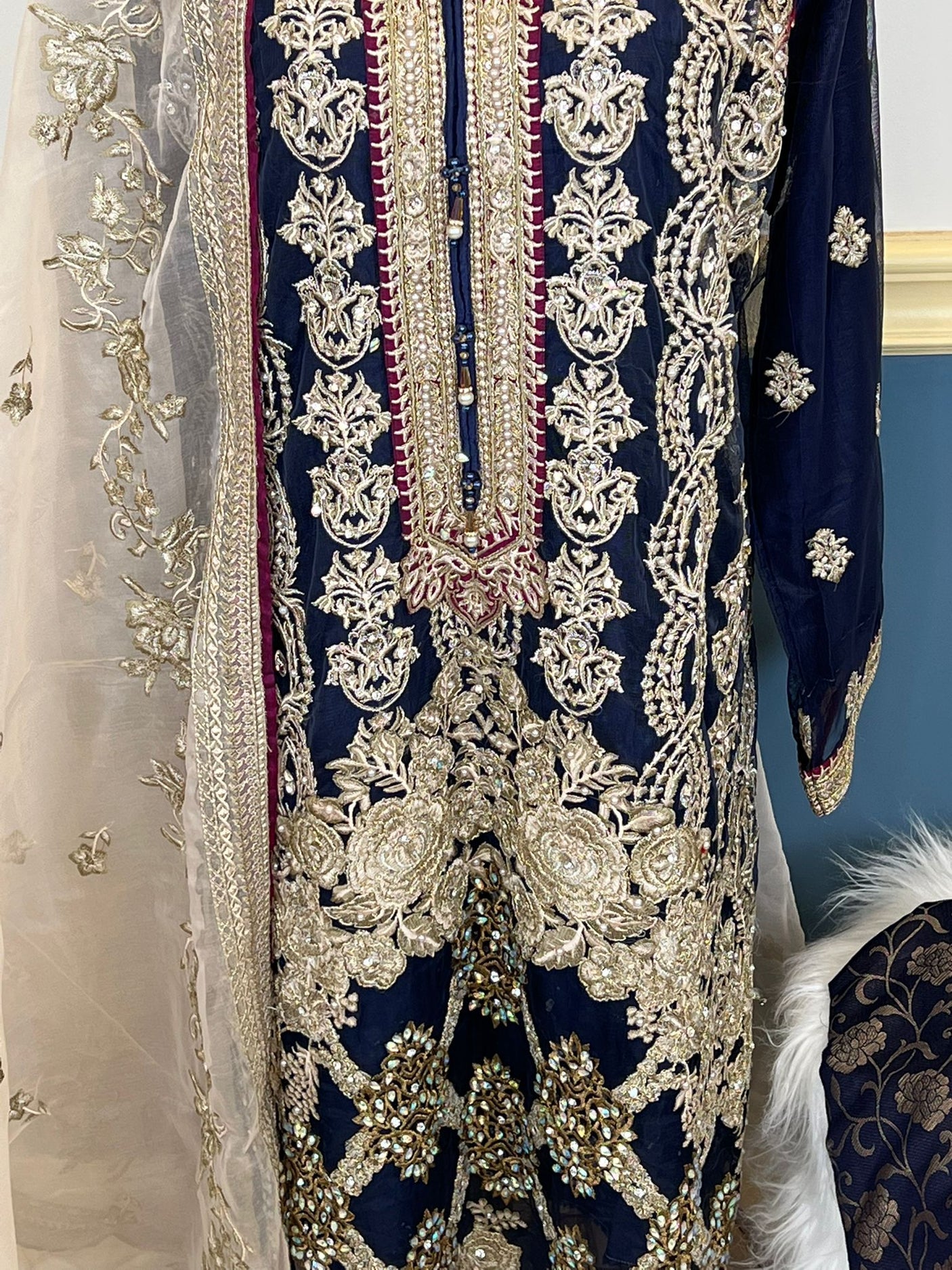 Pakistani Embroidered Luxury Party wear Ready To Ship